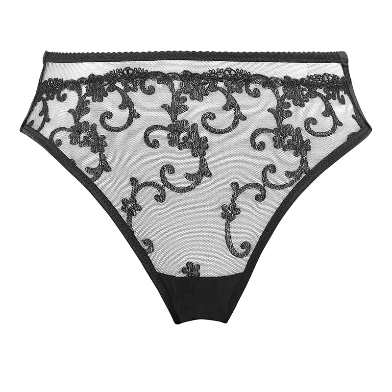 Sybila high waisted panties C124 black