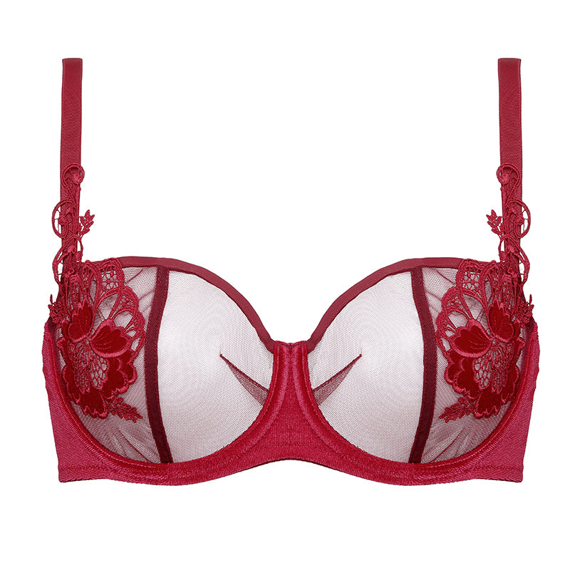 Dolores soft balconette bra B139 burgundy