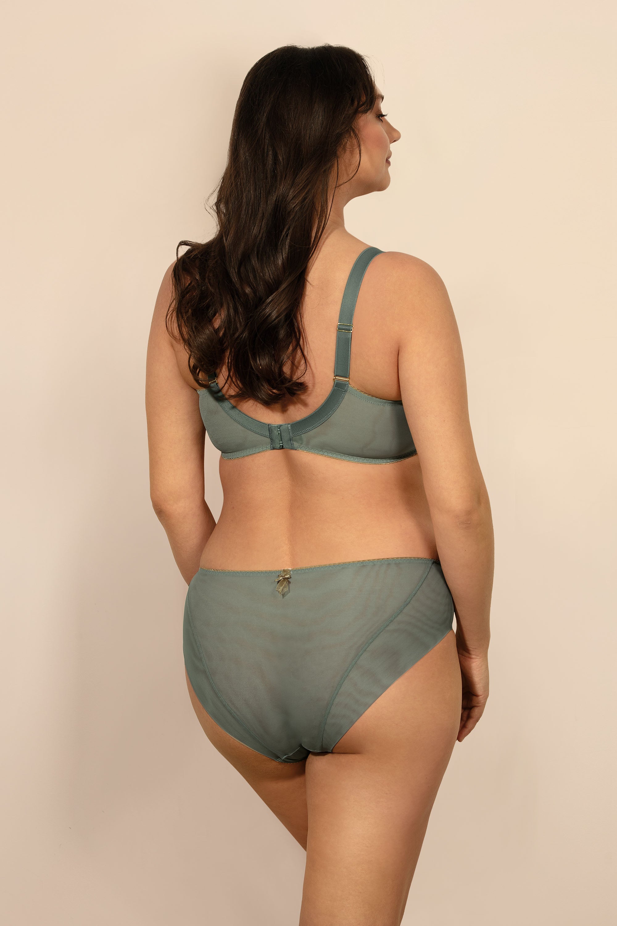 Natali high waisted panties C124 blue-grey