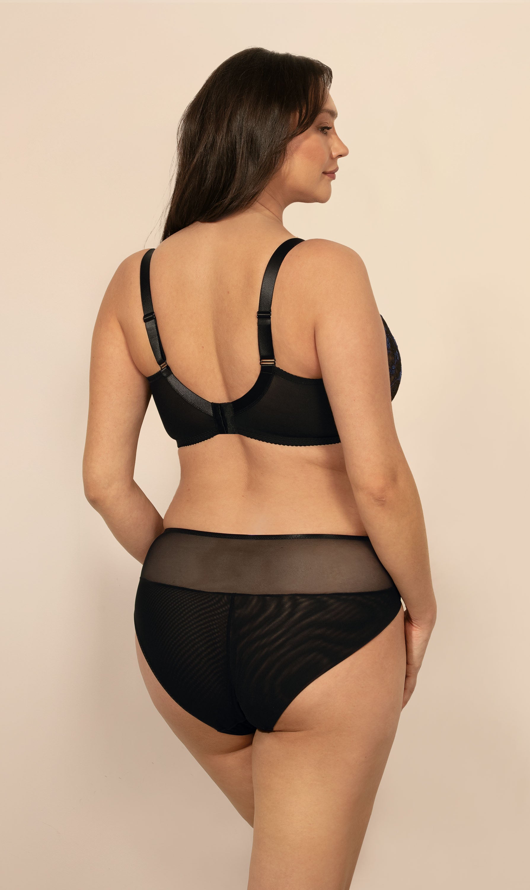 Kira for large bust bra B171 black-sapphire