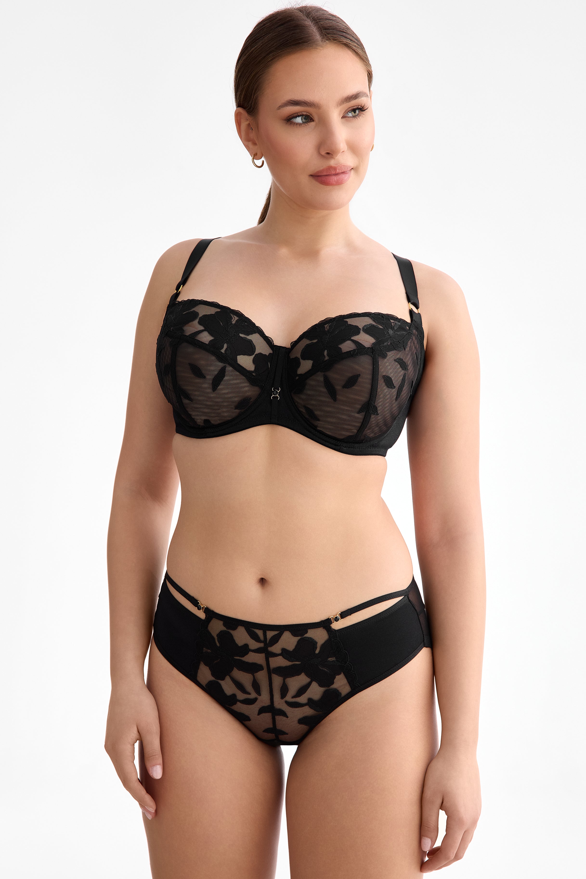 Emma full cup for large busts bra B171 black