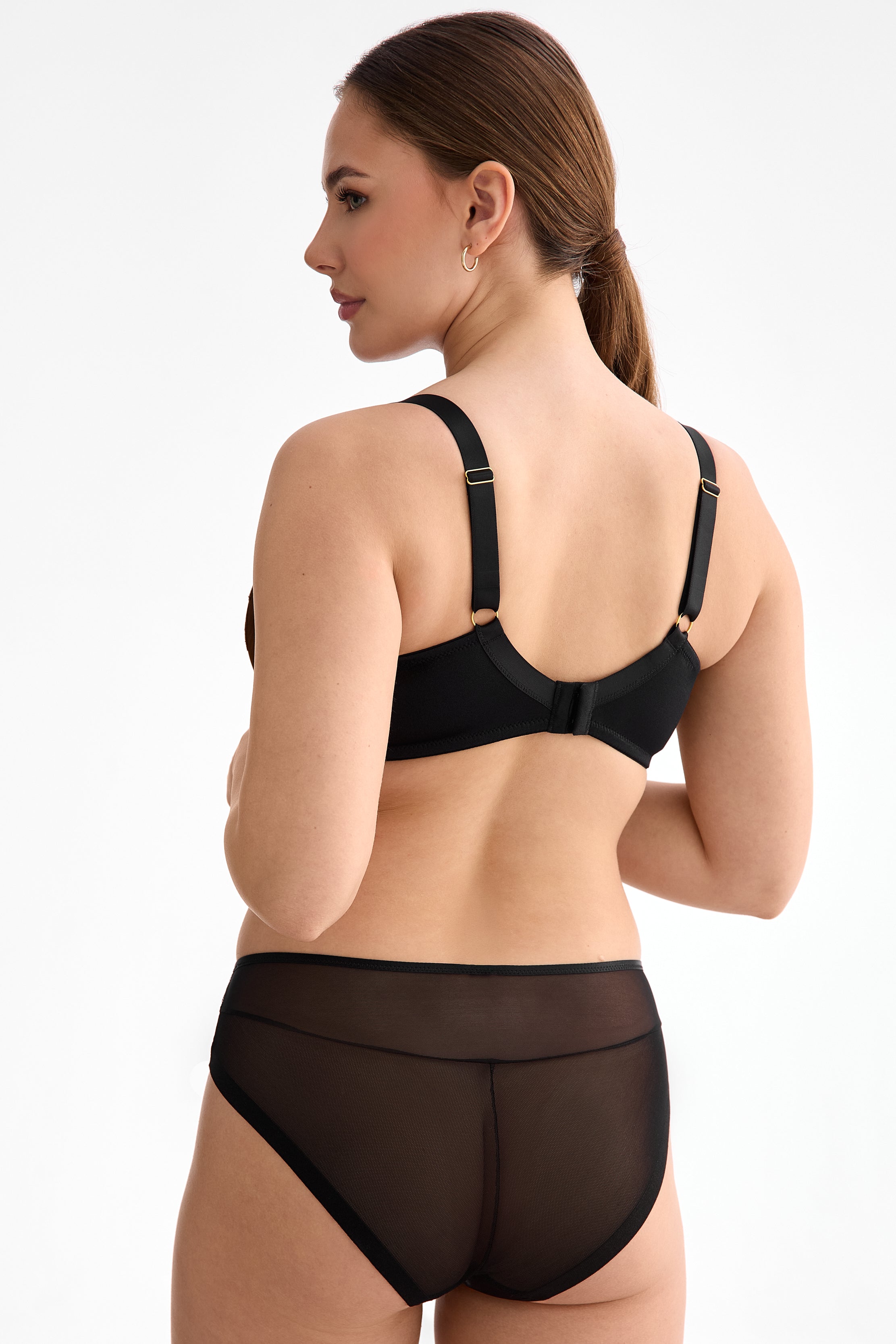 Emma full cup for large busts bra B171 black