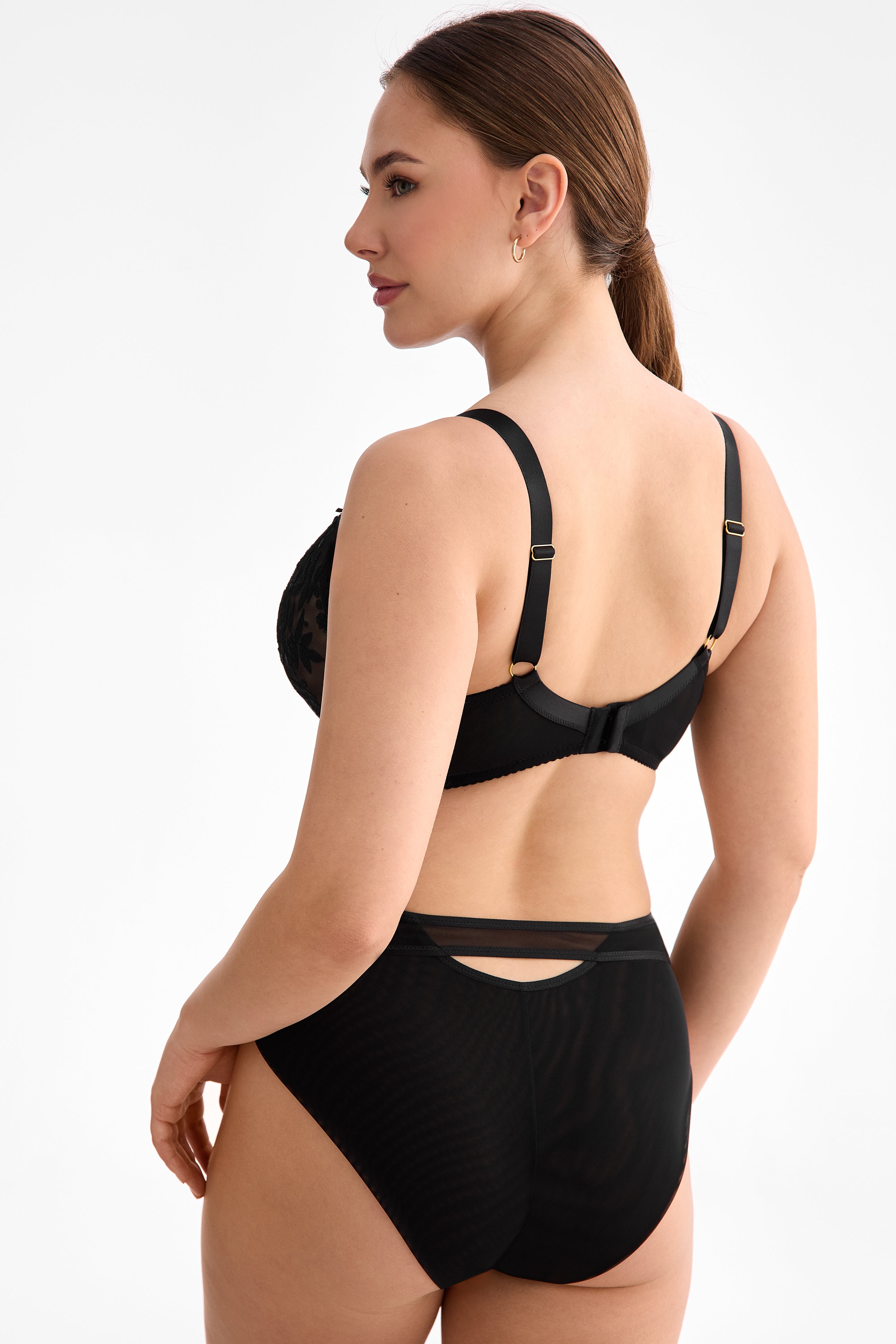 Fiora high waisted panties C125 black