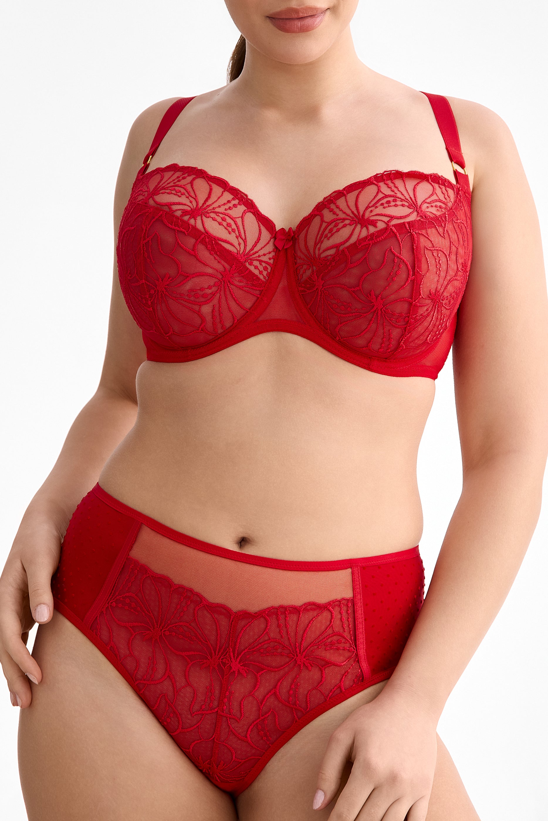 Harper high waisted panties C125 red
