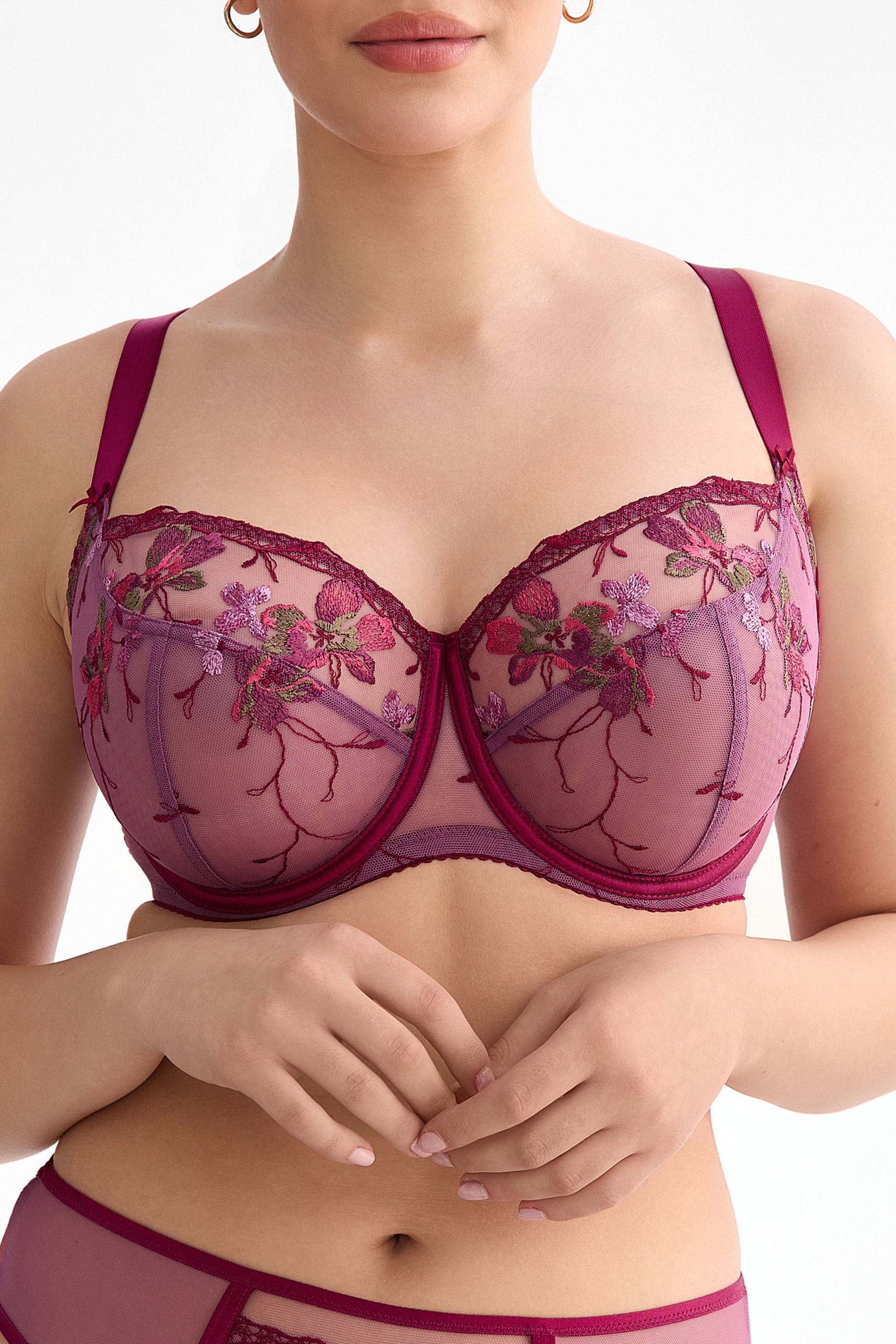 Karmela full cup bra for large busts B171 amethyst