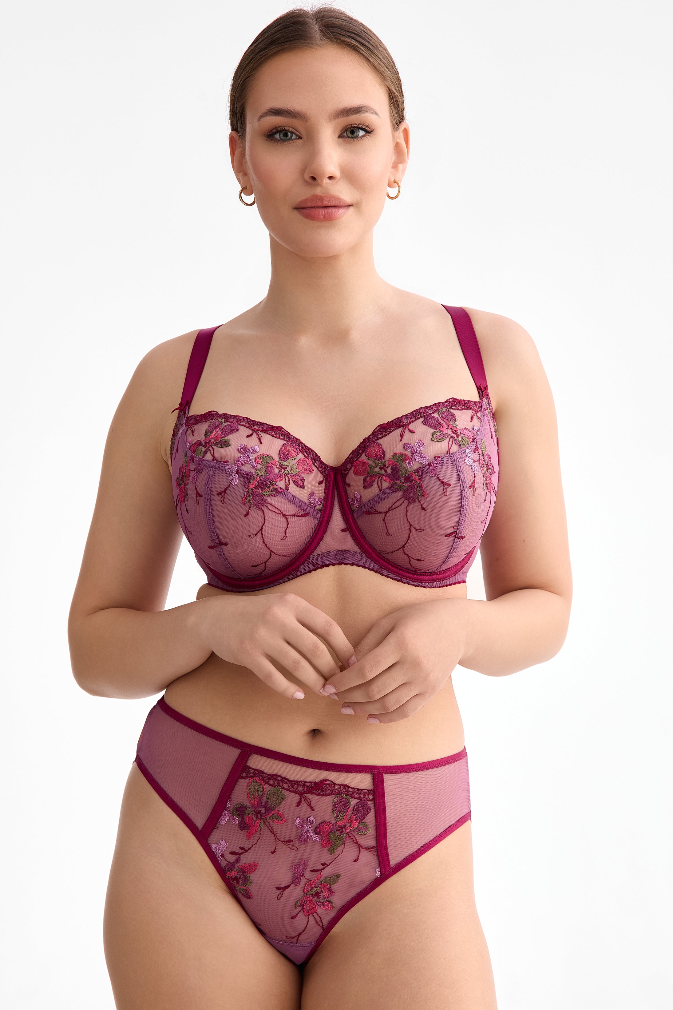 Karmela full cup bra for large busts B171 amethyst