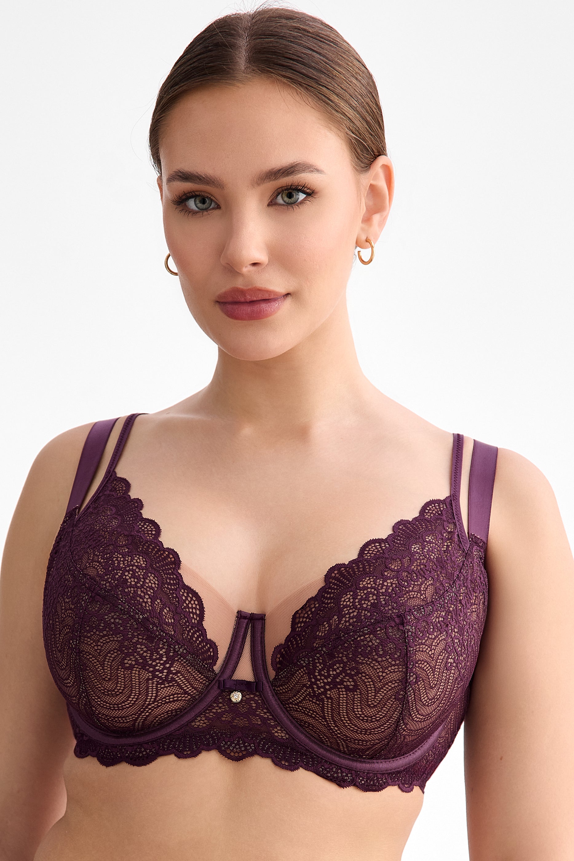 Maribel full cup bra B161 liquid cherry