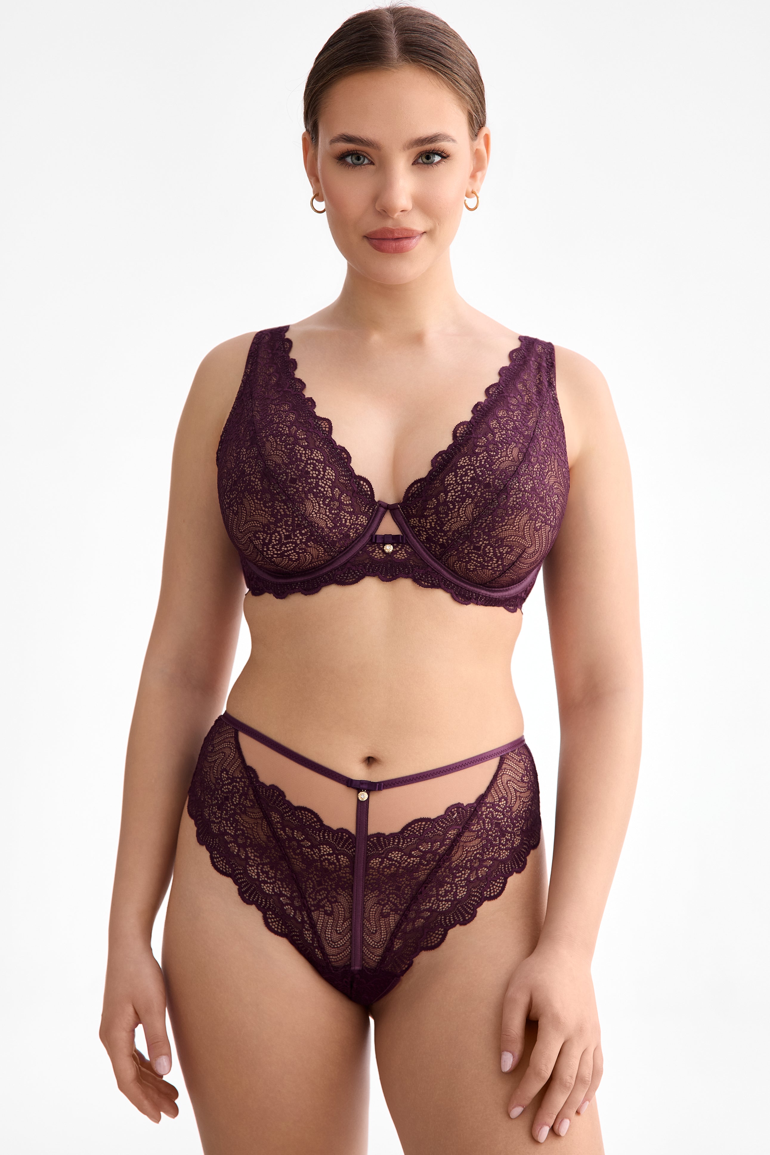 Maribel bralette bra B862 liquid cherry
