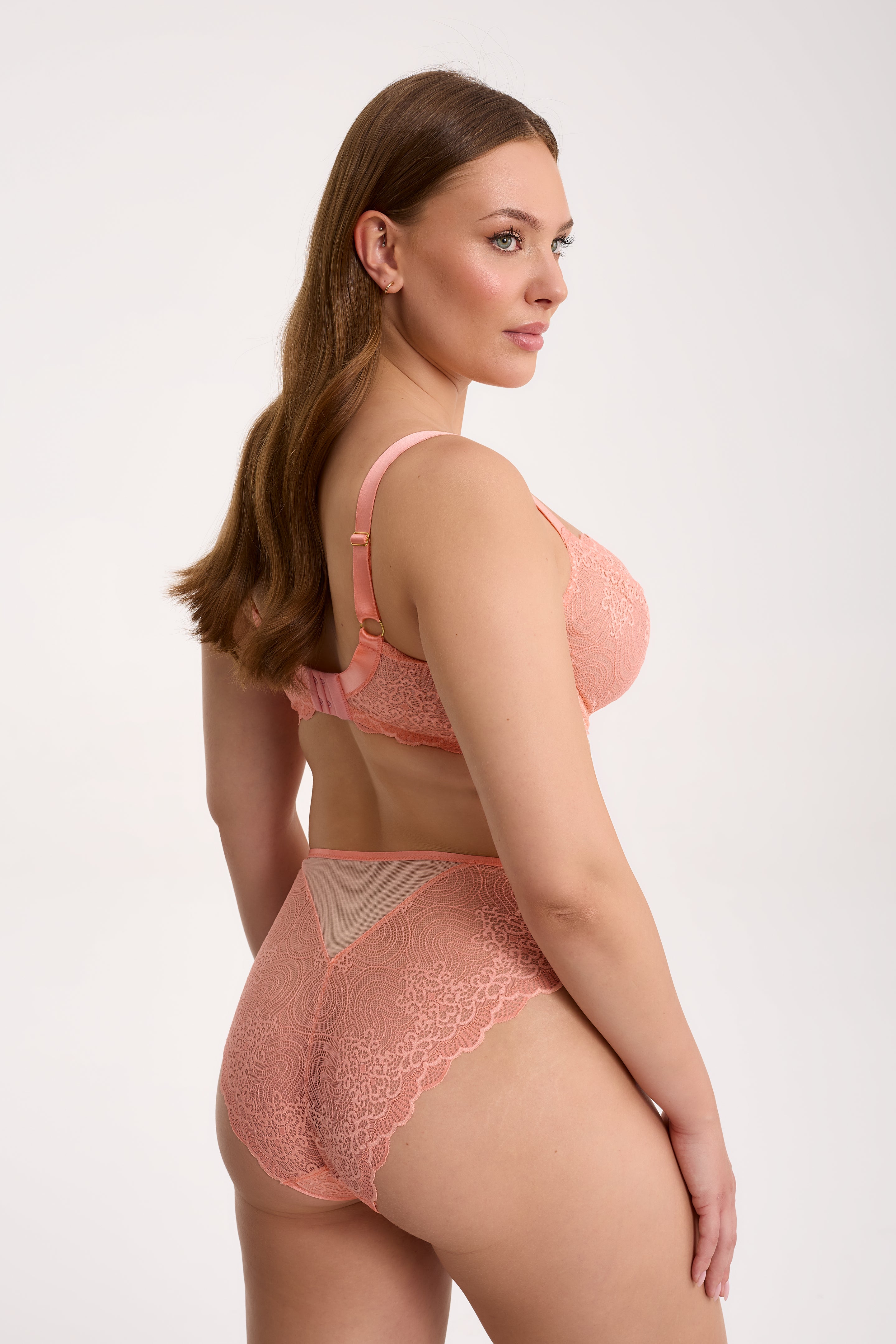 Maribel for large bust bra B171 peach