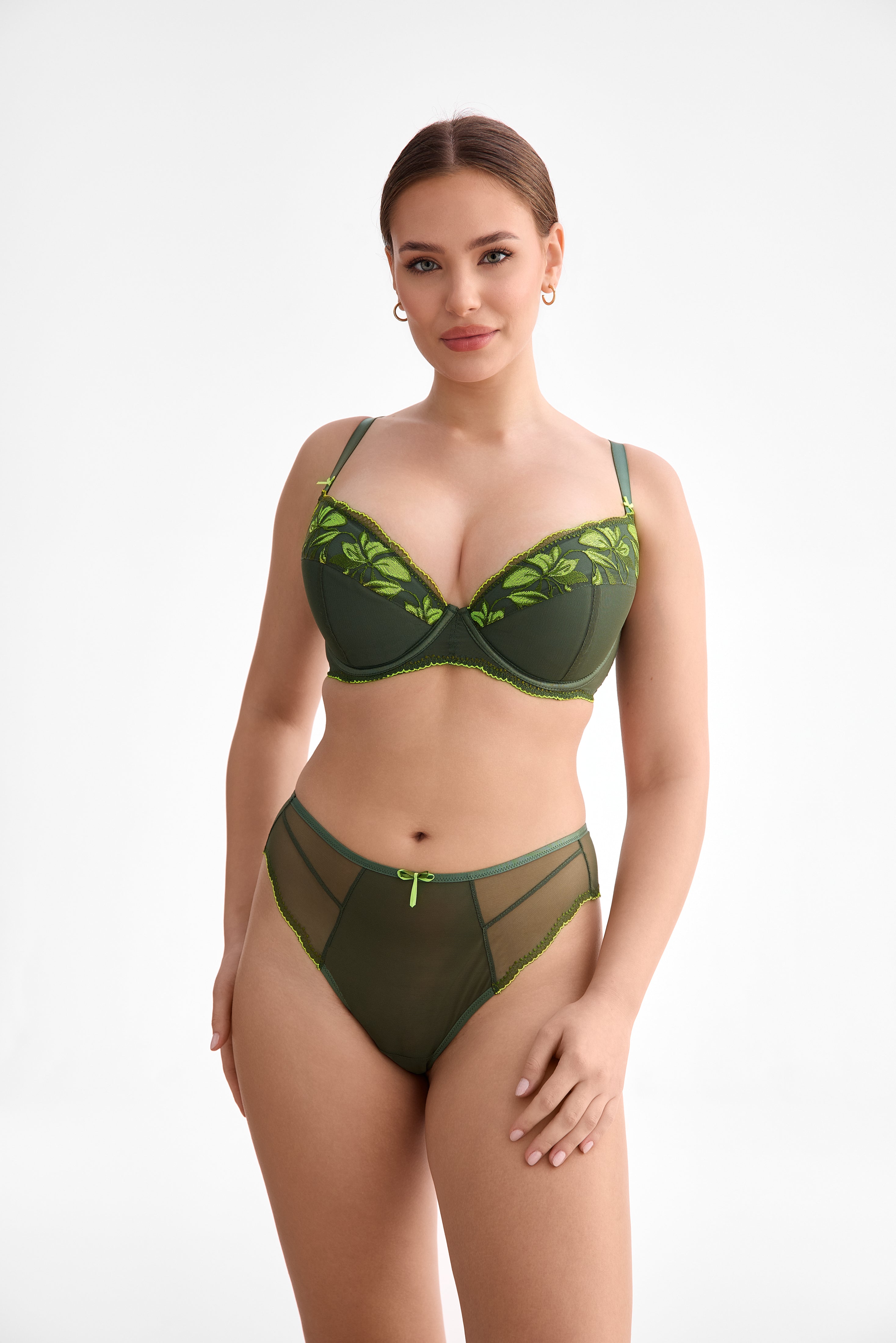 Olivia push up bra B214 green