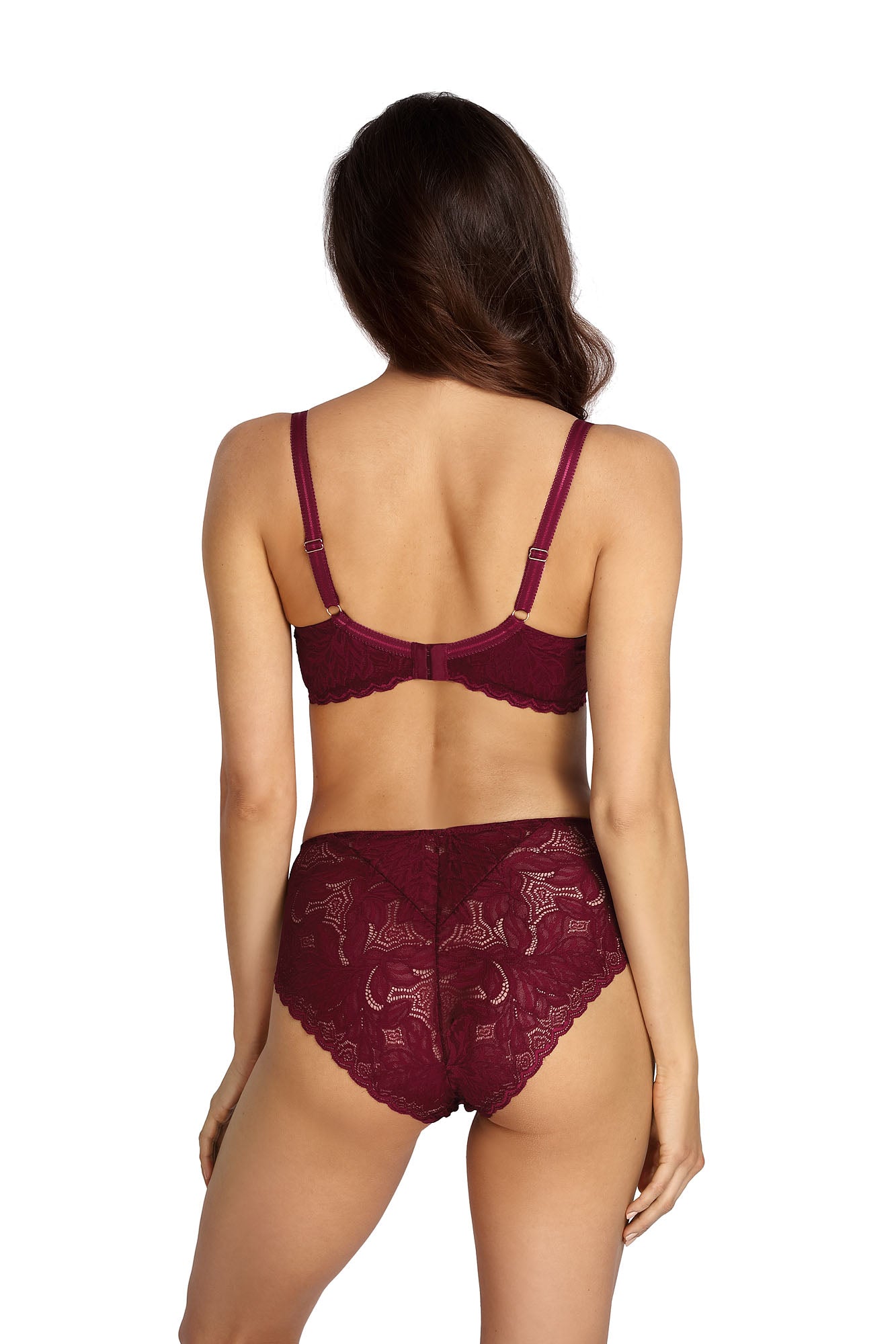 Jasmin soft balconette bra B139 burgundy