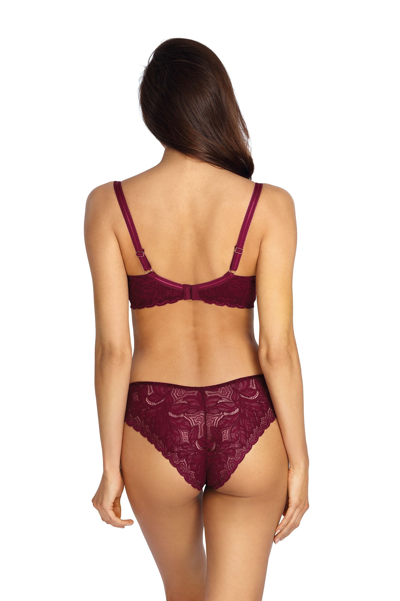 Jasmin semi-soft B150 bra burgundy