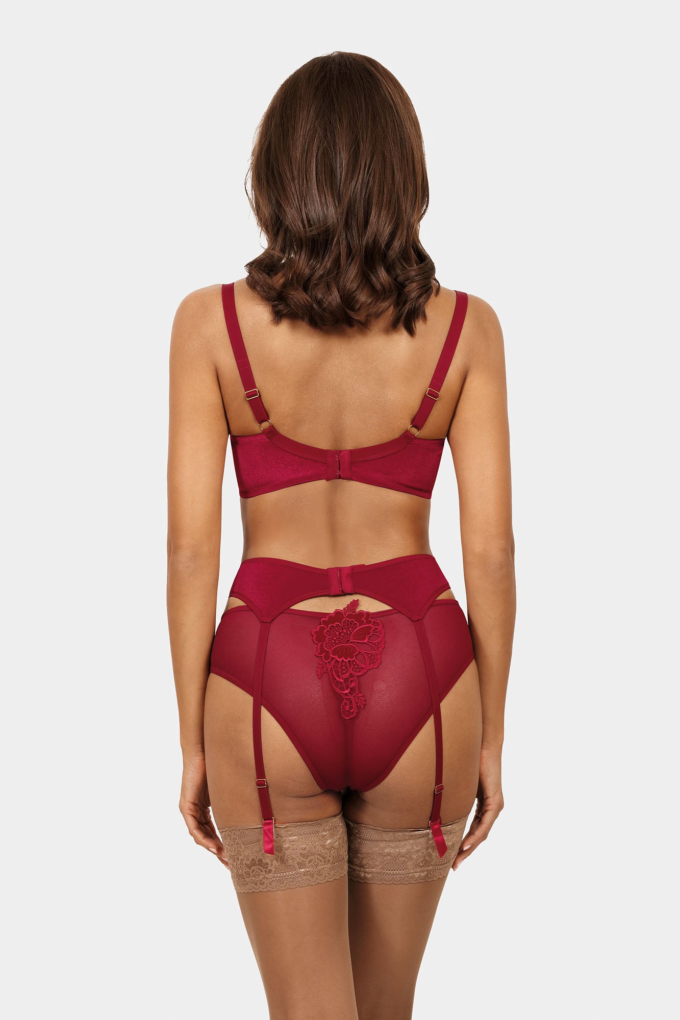 Dolores soft bra B104 burgundy