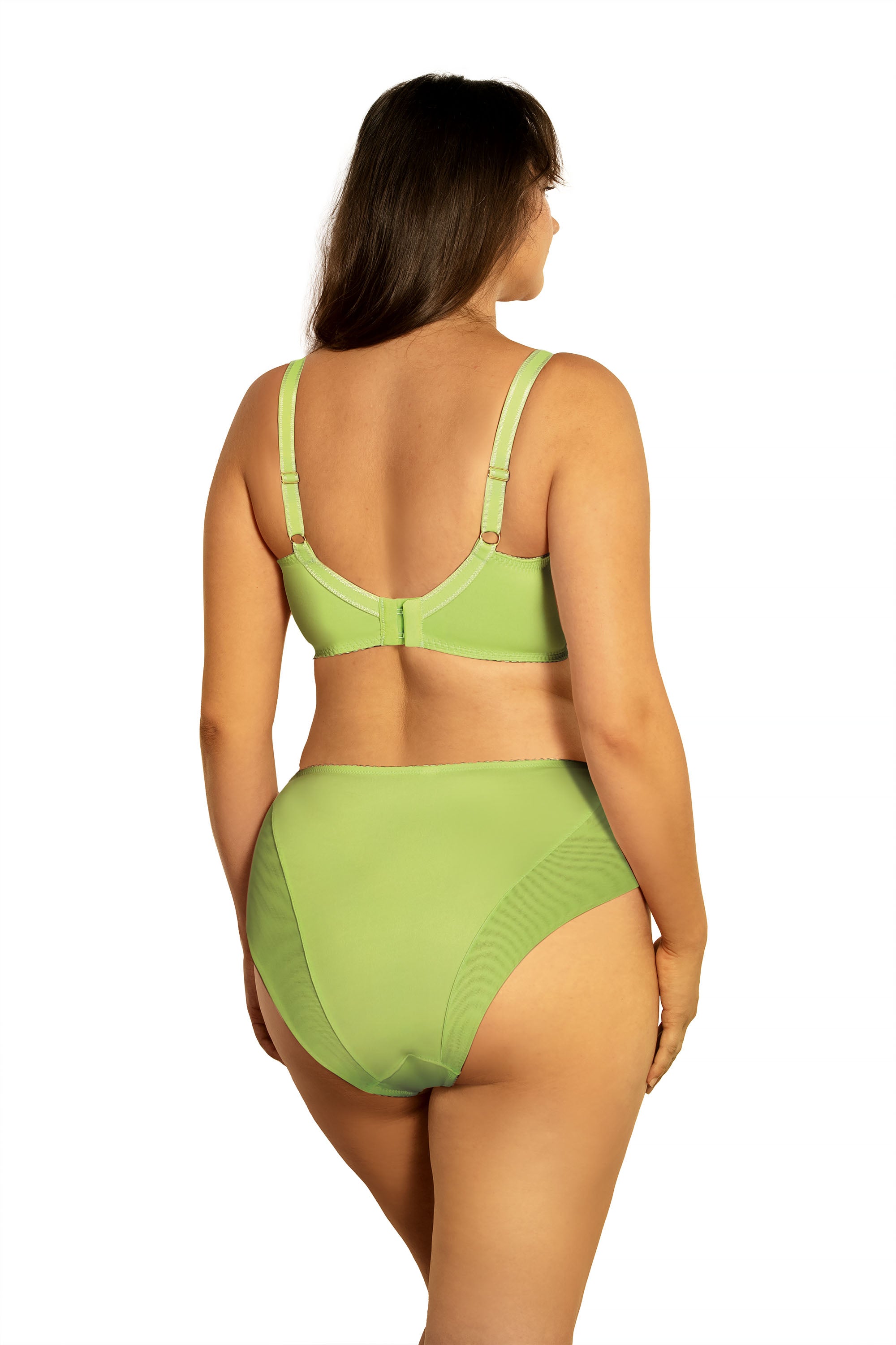 Viviana high-waisted panties C124 neon green