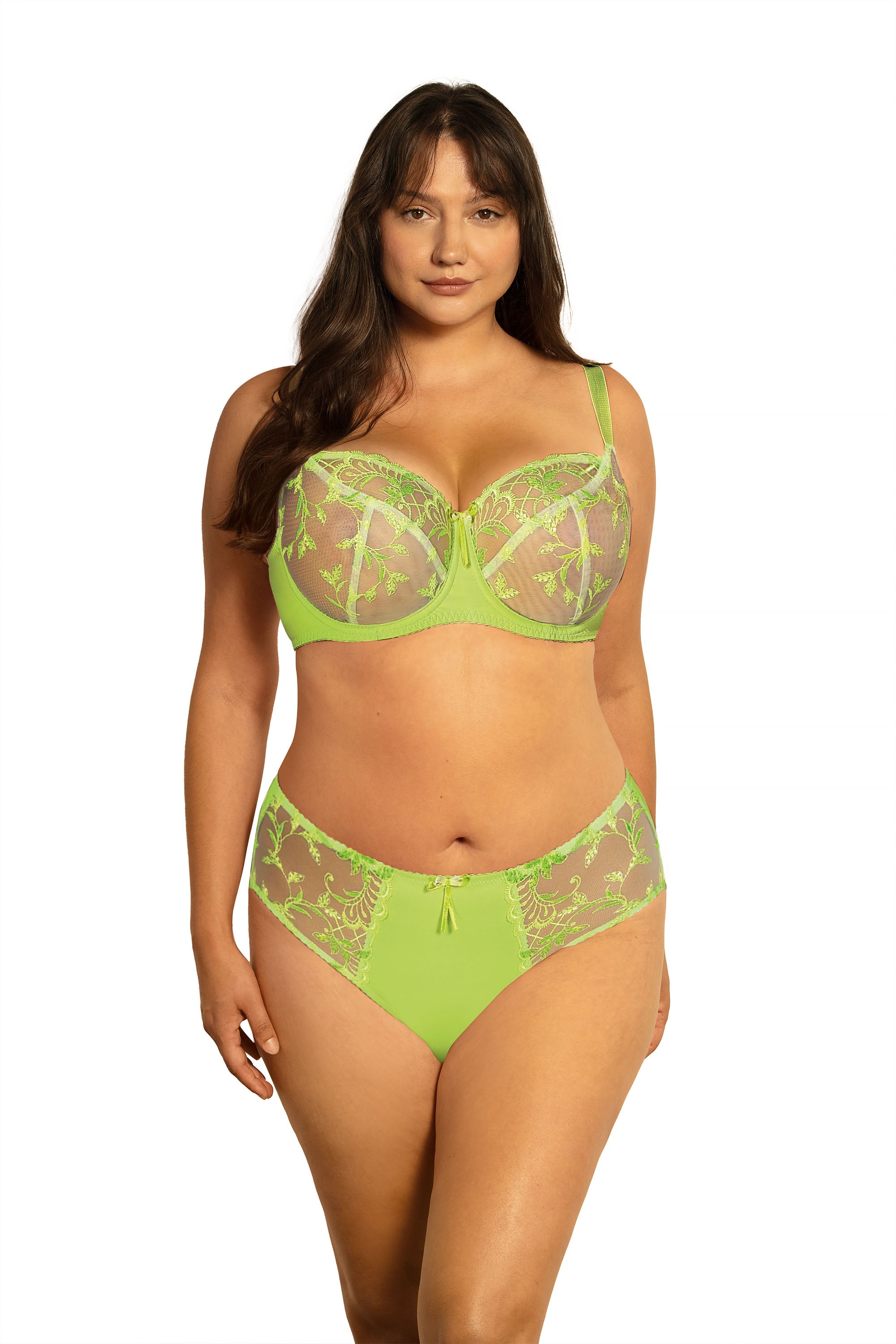 Viviana high-waisted panties C124 neon green