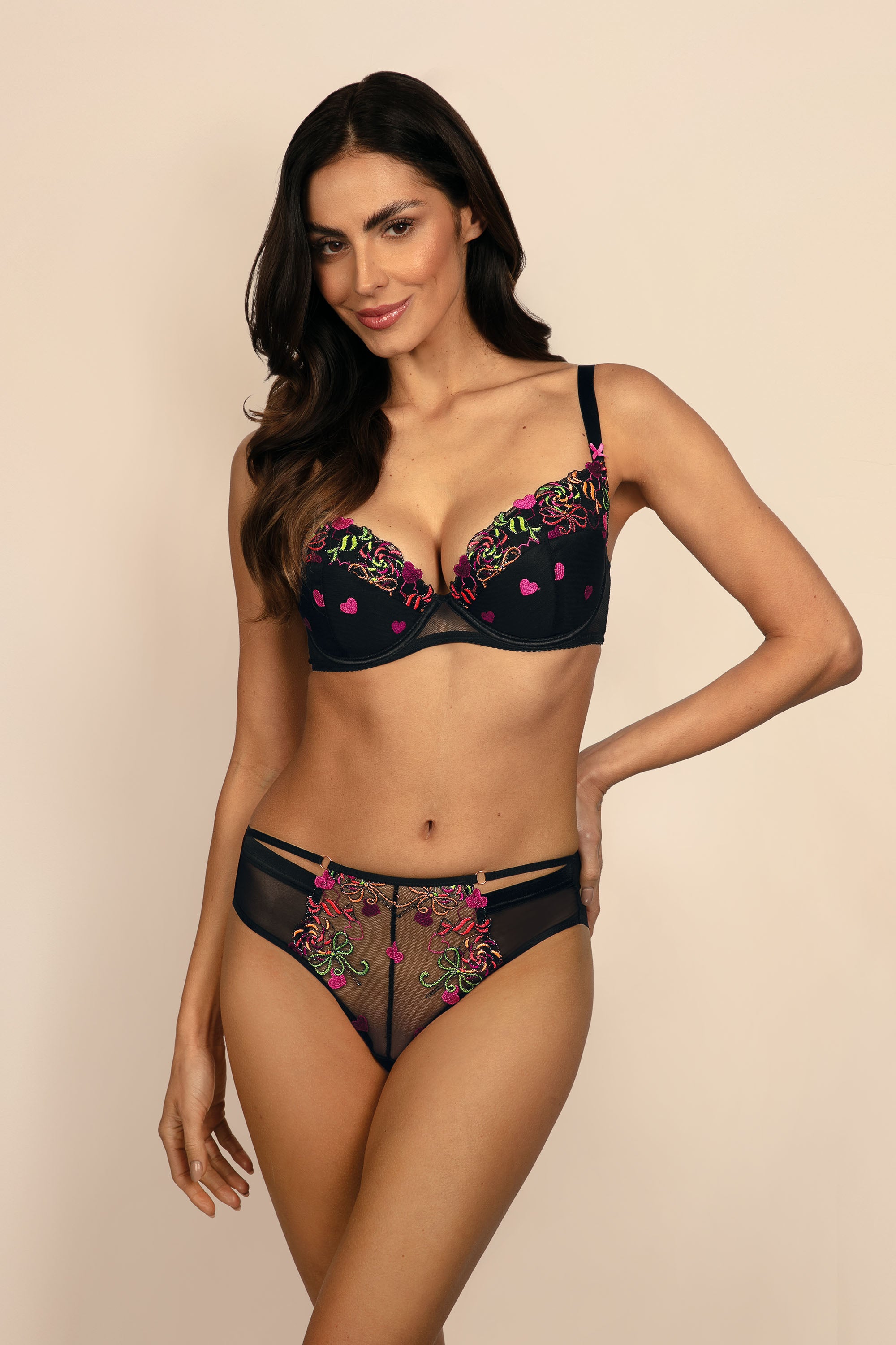 Lola push up bra B214 black