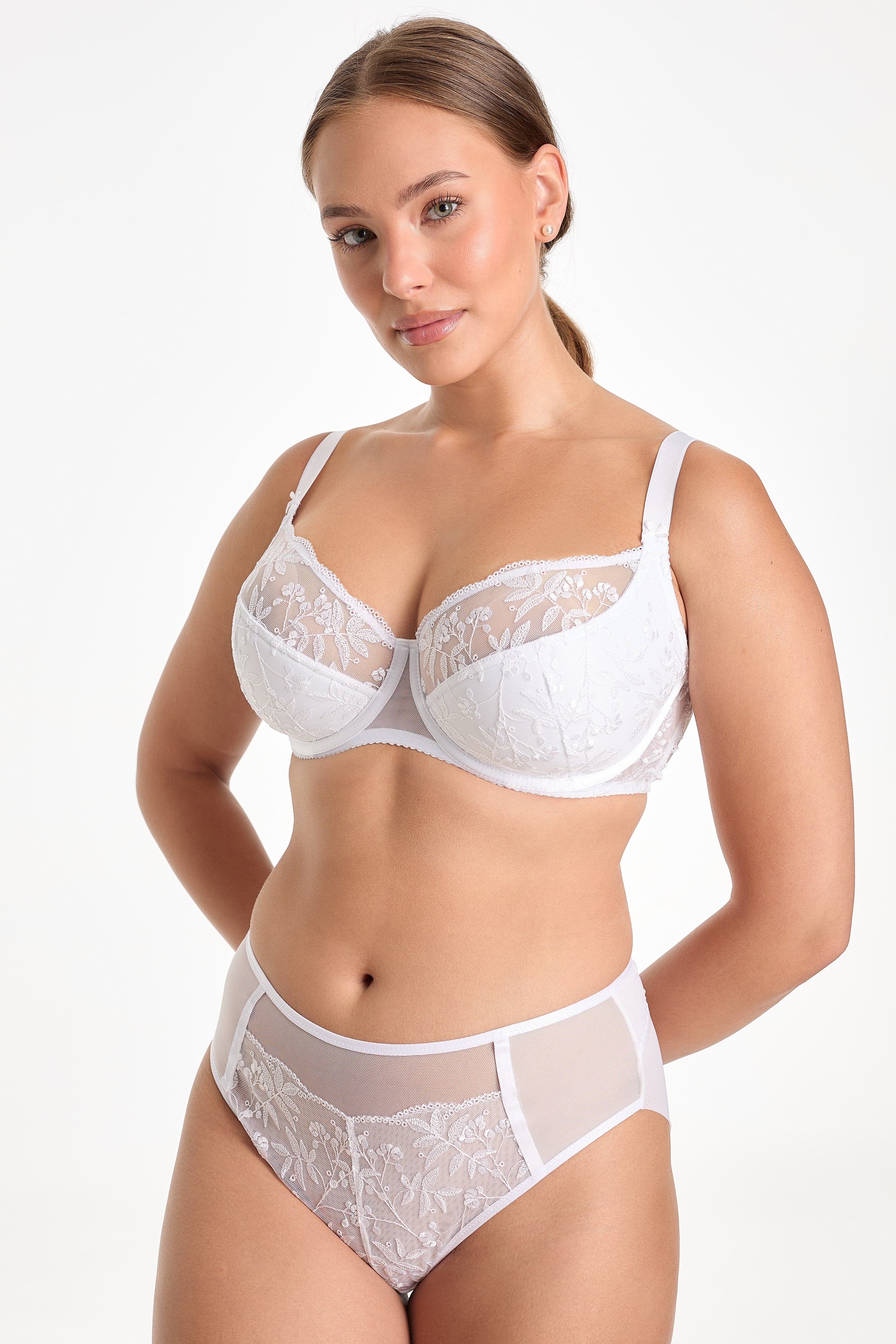Fiora high waisted panties C125 white