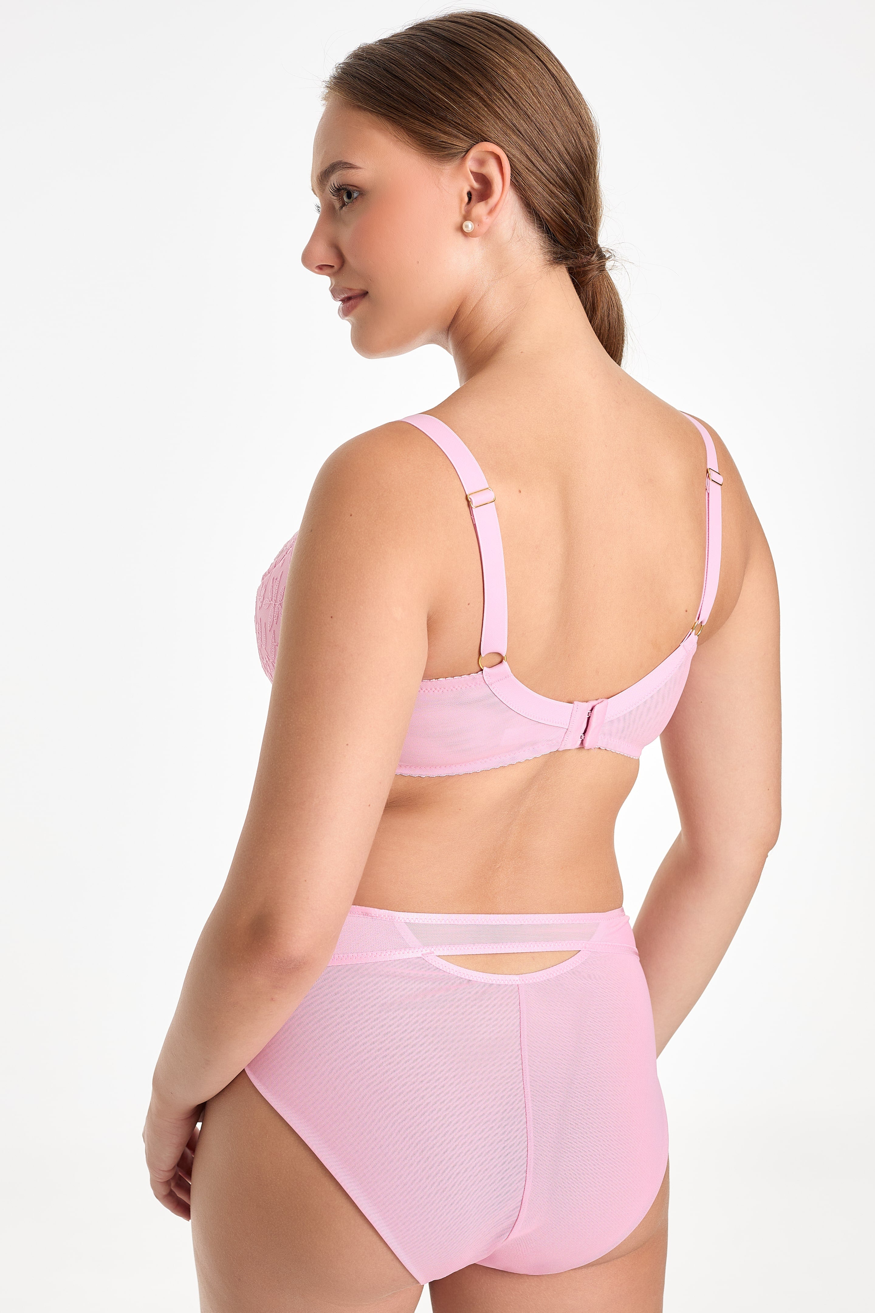 Fiora high waisted panties C125 pink