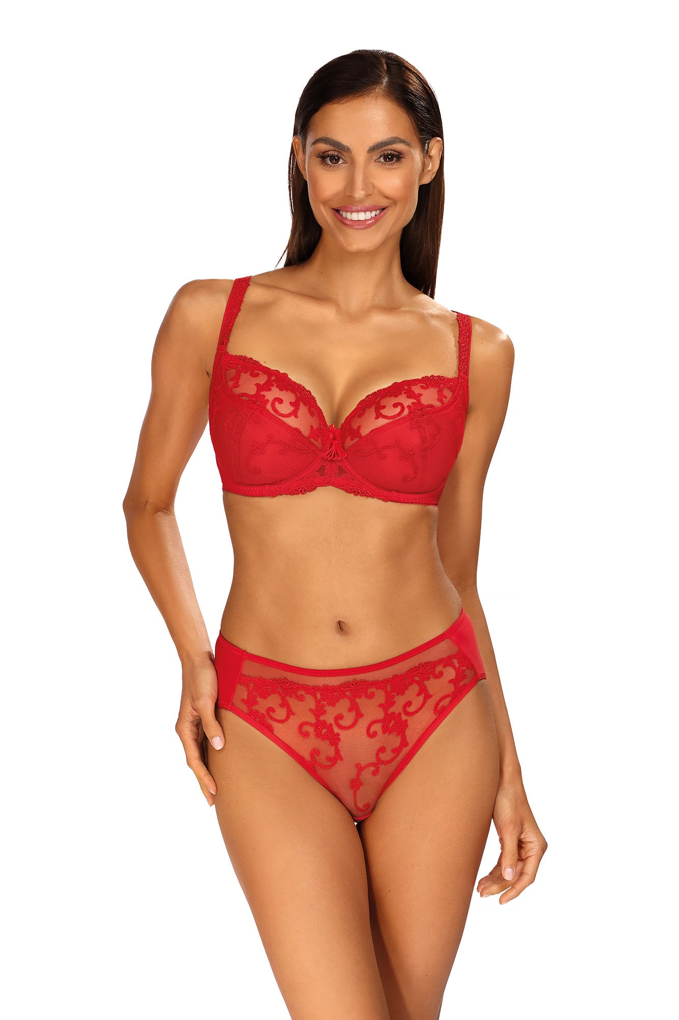 Sybila semi-soft bra B150 red