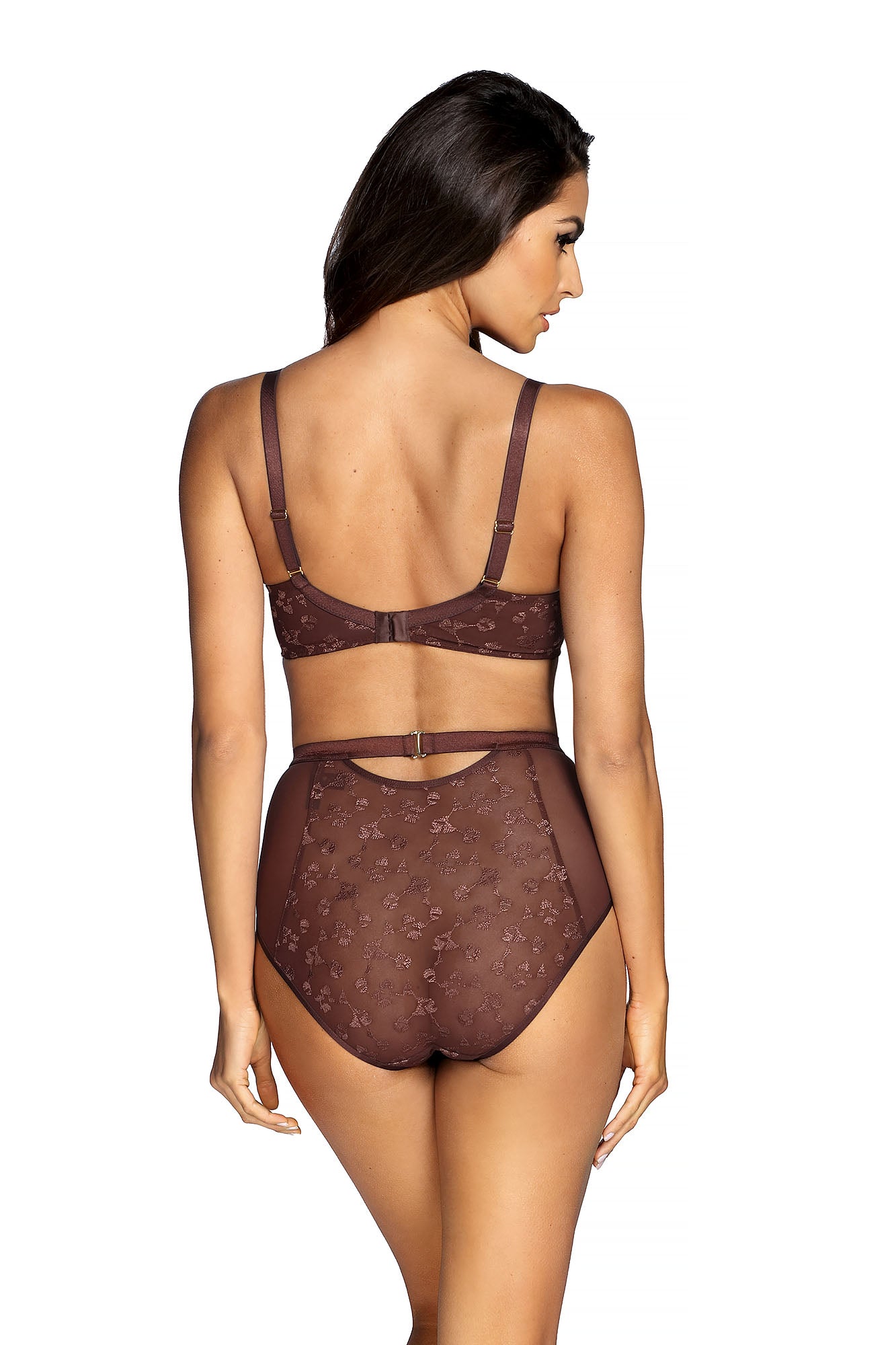 Almas push up bra B214 brown