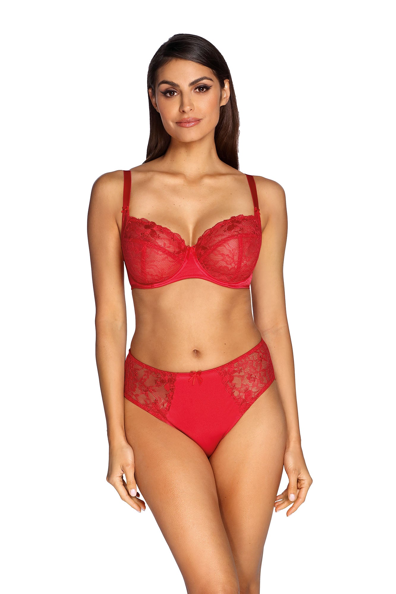 Aisha soft bra B104 red