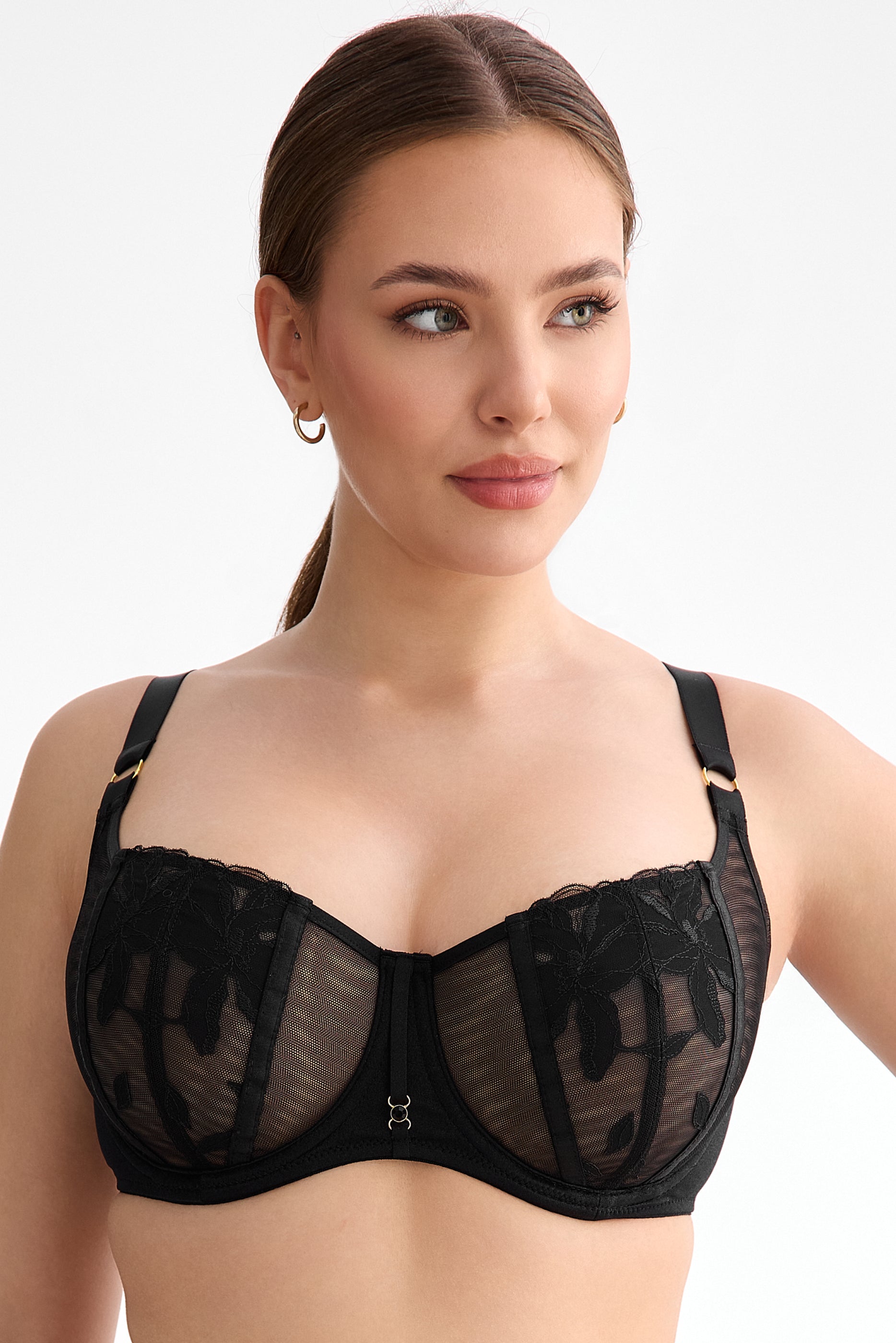 Emma soft balconette bra B136 black