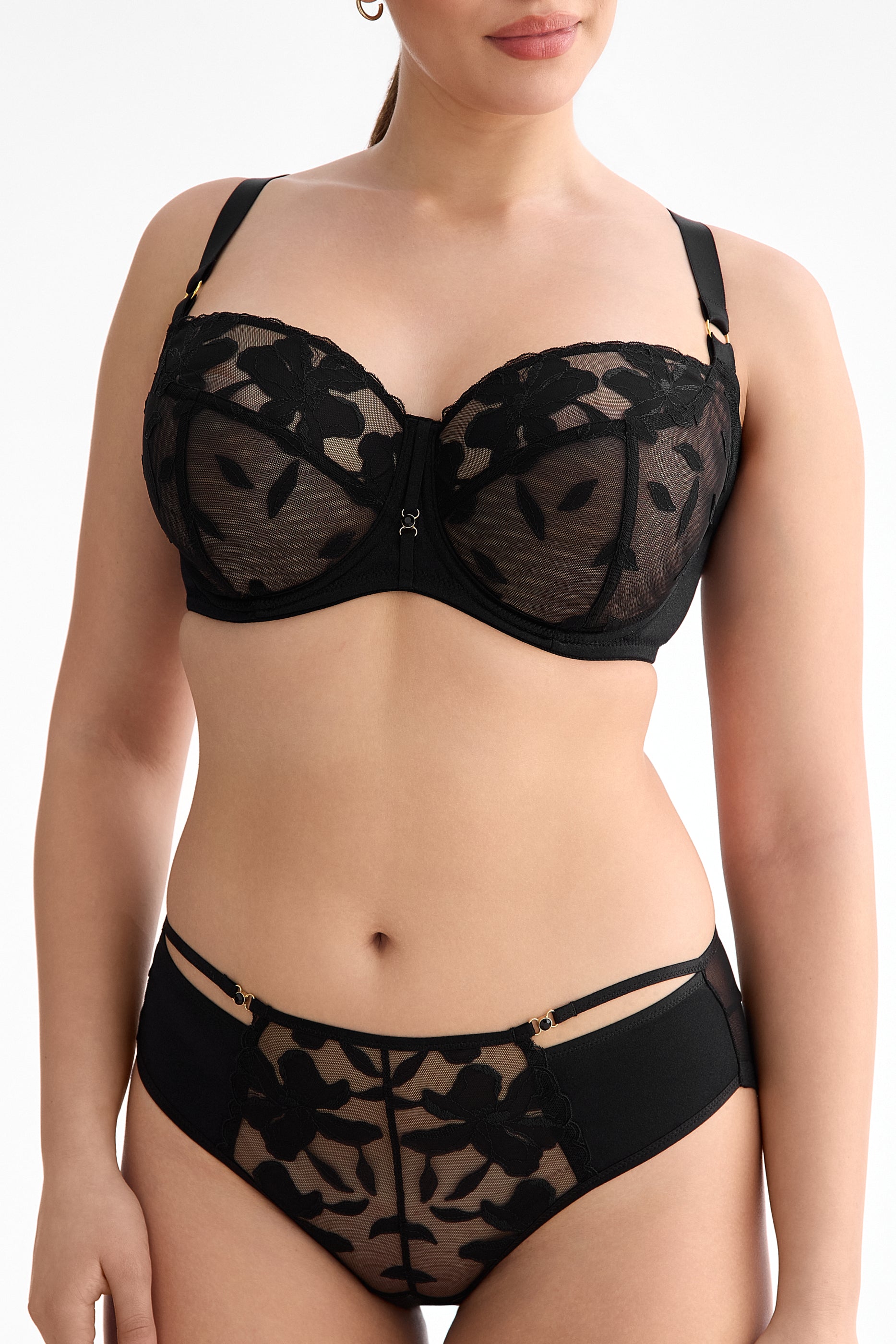 Emma full cup for large busts bra B171 black
