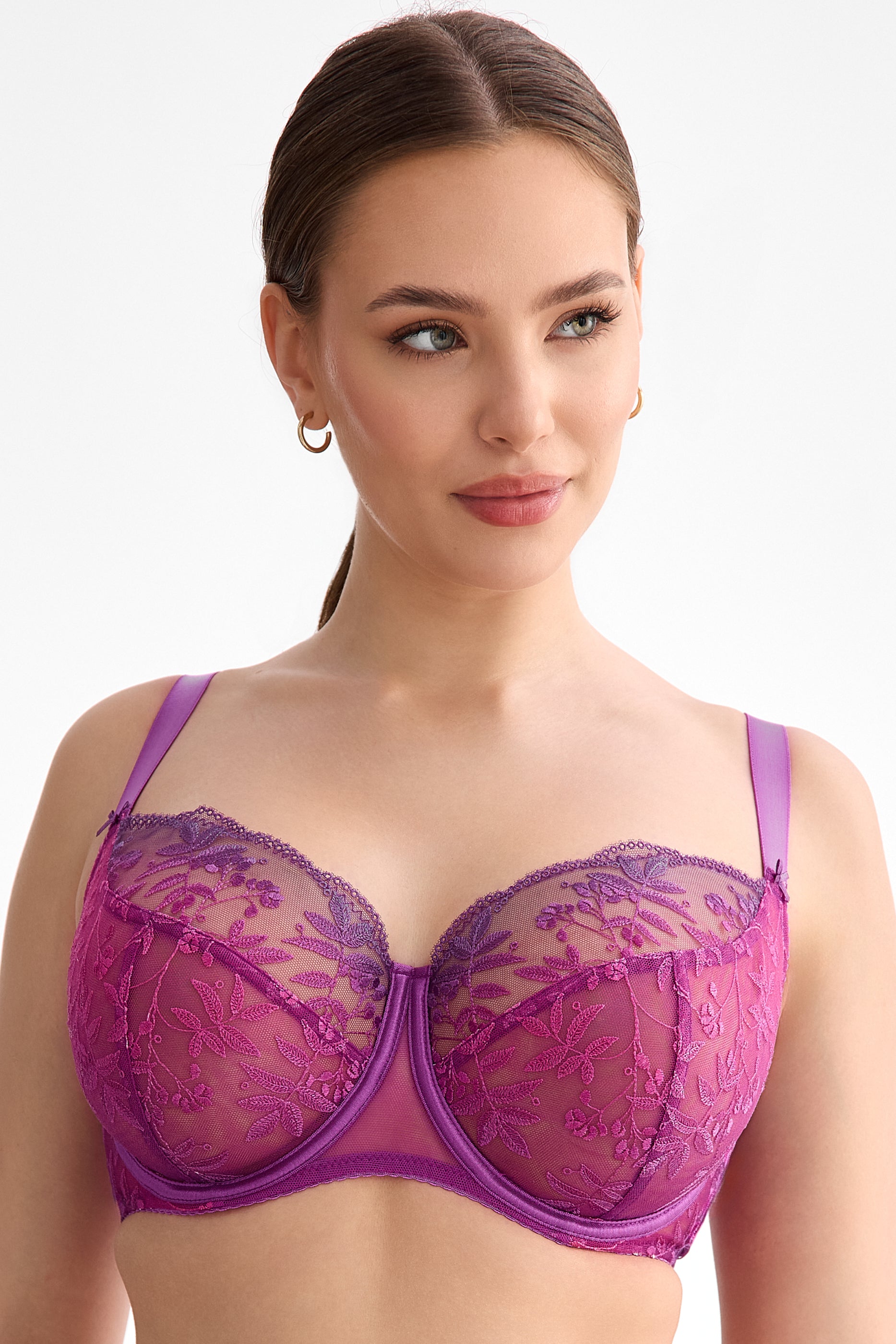 Fiora for large bust bra B171 fuchsia ombre
