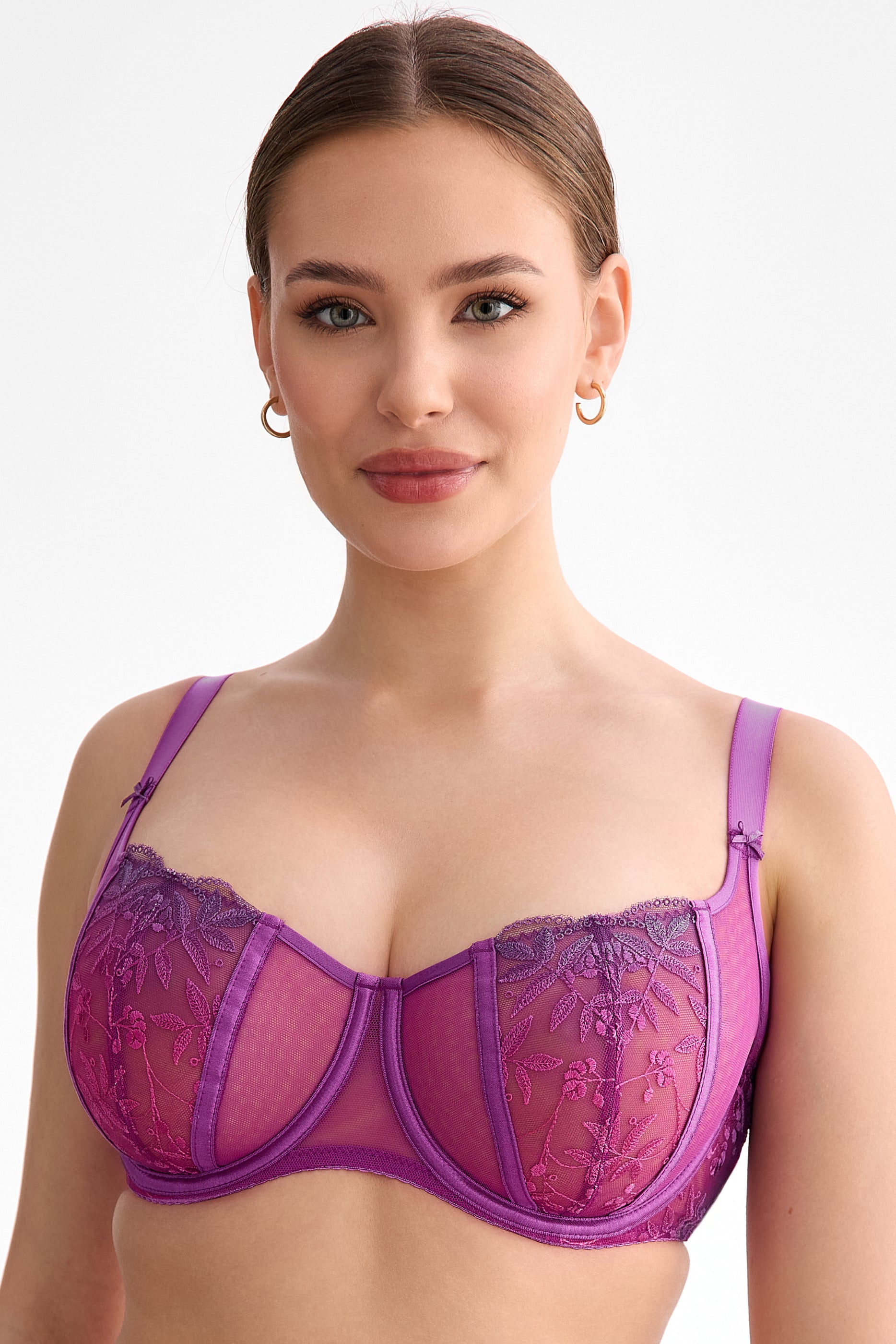 Fiora soft balconette bra B136 fuchsia ombre