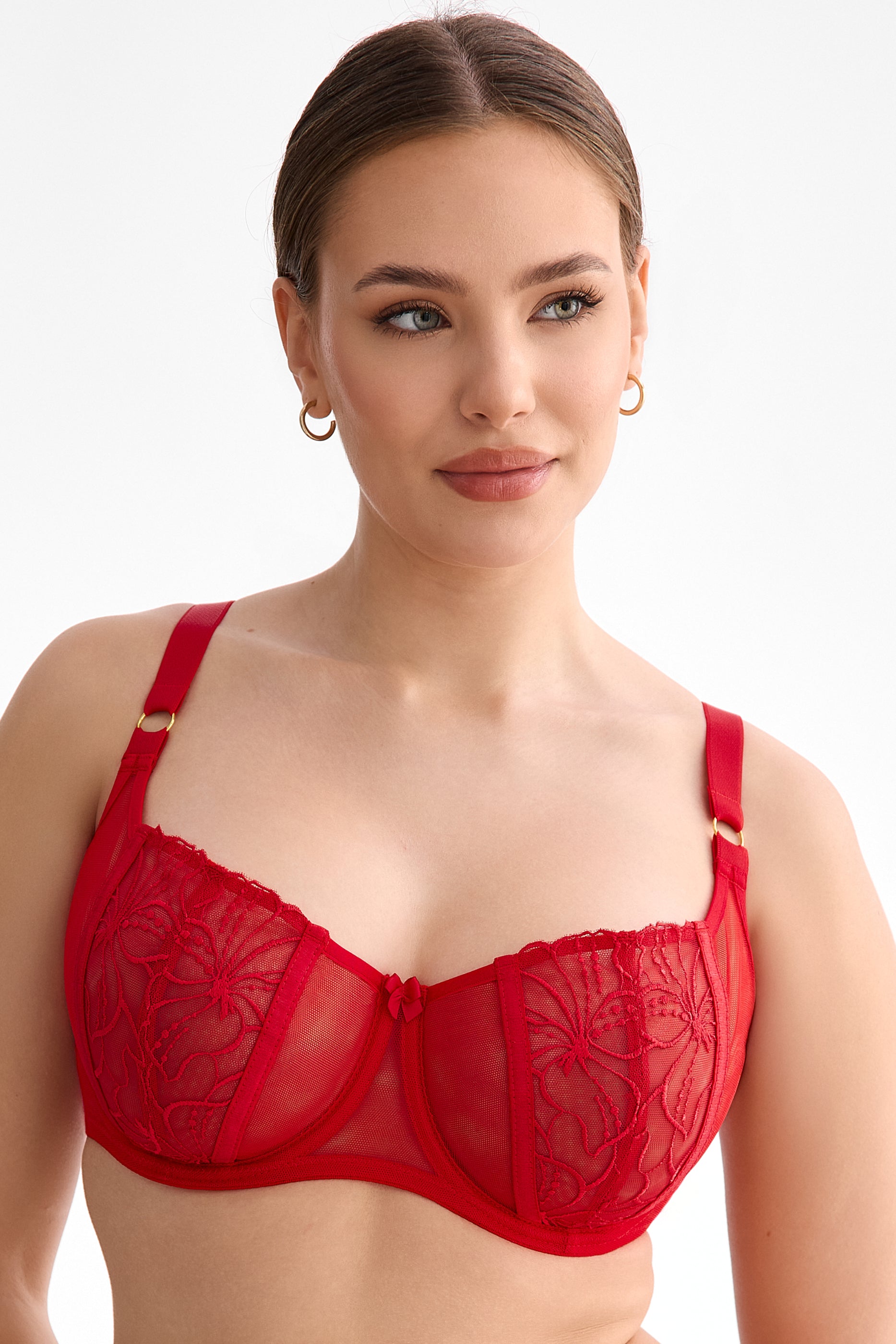 Harper soft balconette bra B136 red