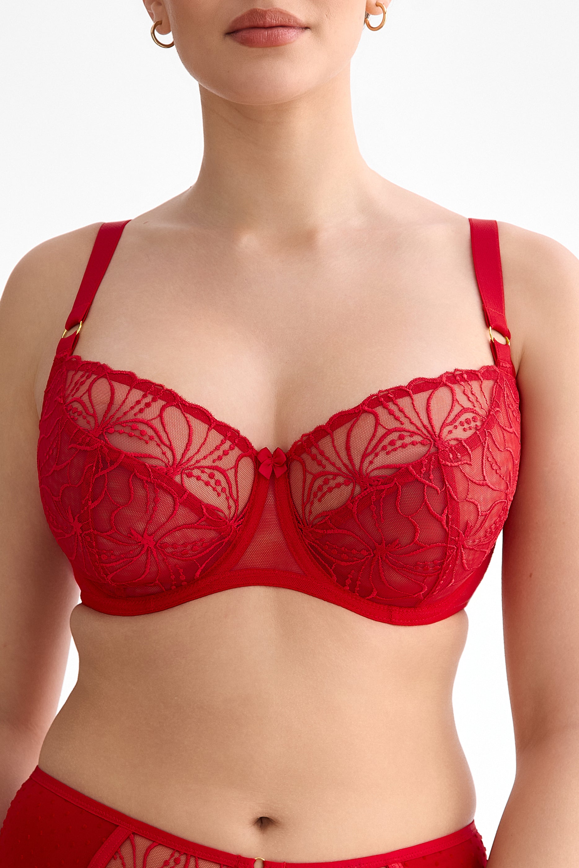 Harper full cup bra B161 red