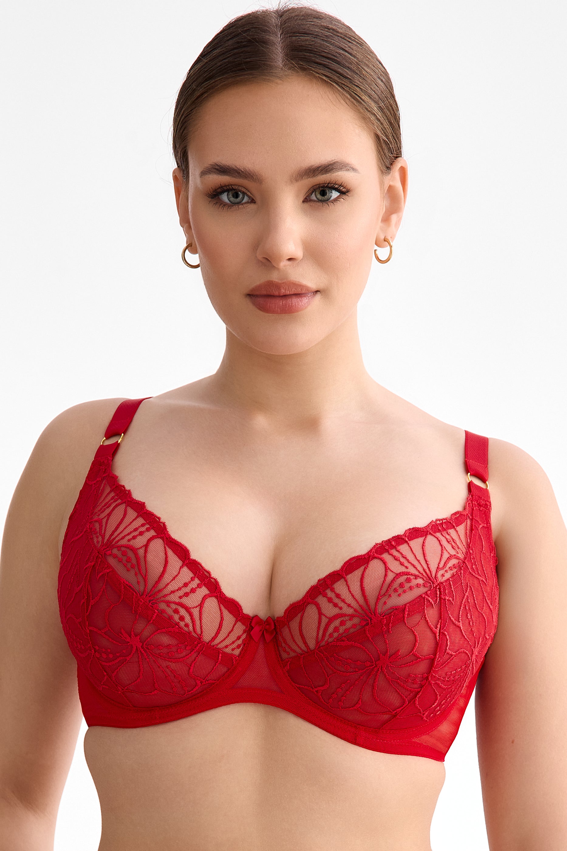 Harper soft plunge bra B162 red