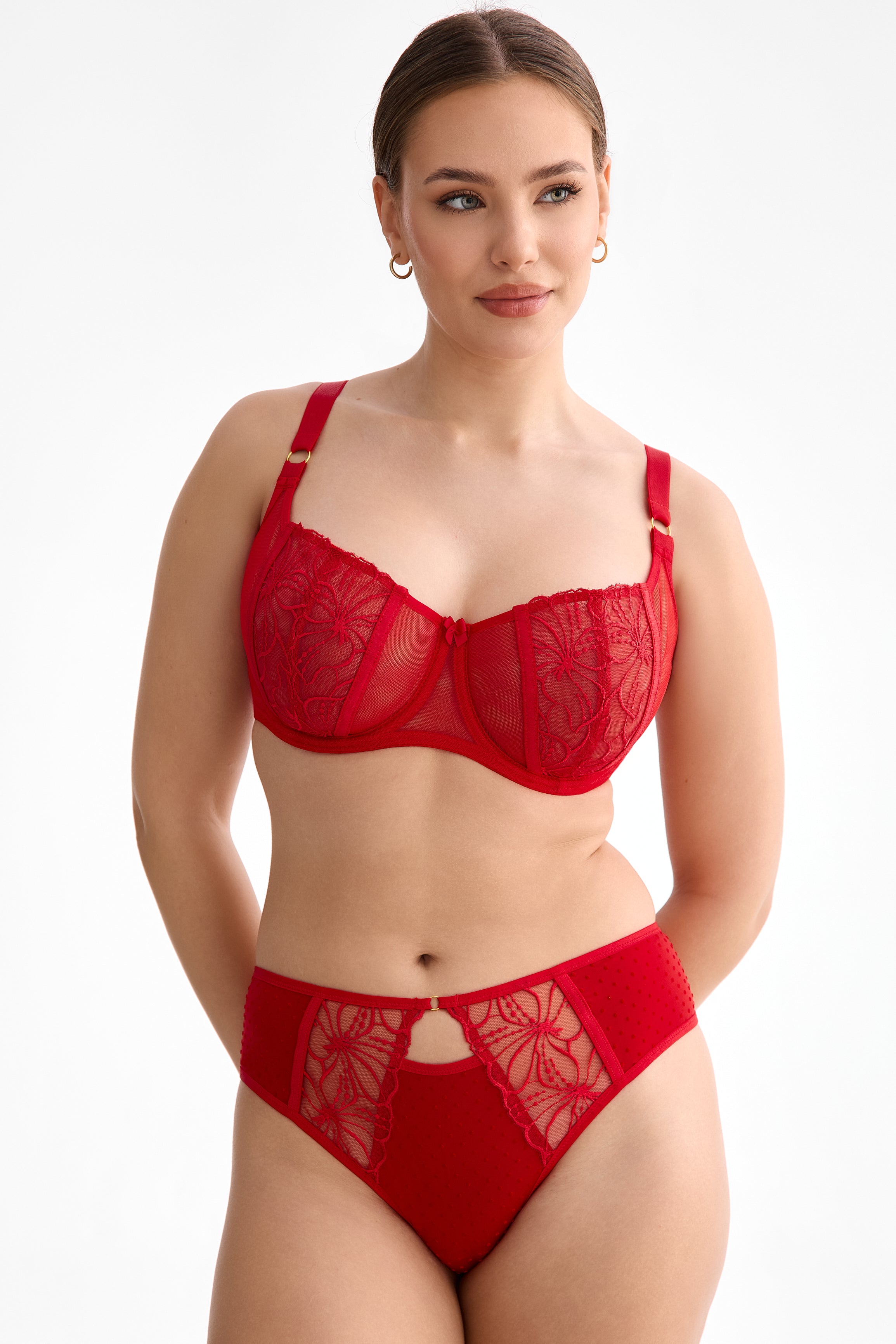 Harper soft balconette bra B136 red