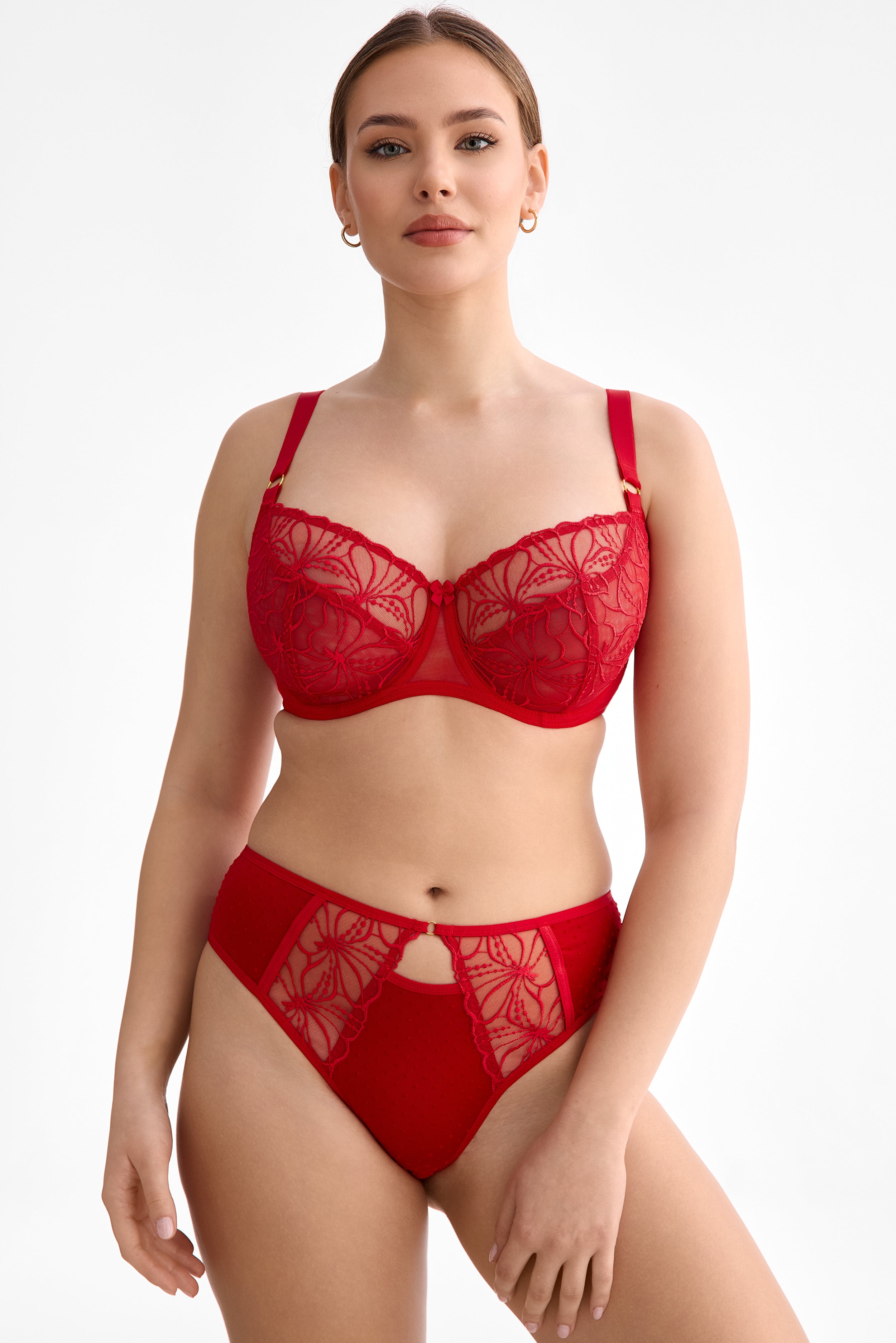 Harper full cup bra B161 red