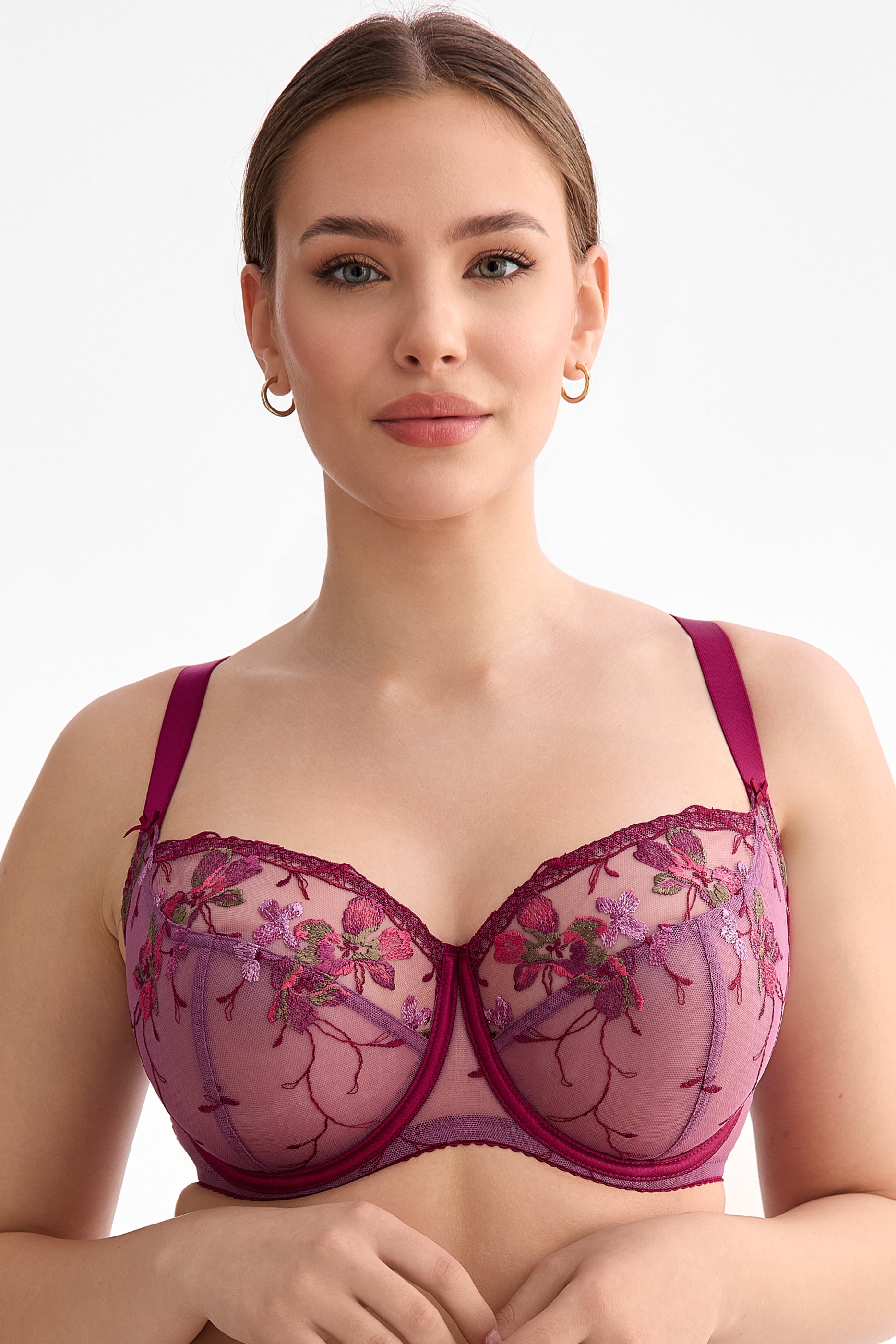 Karmela full cup bra for large busts B171 amethyst