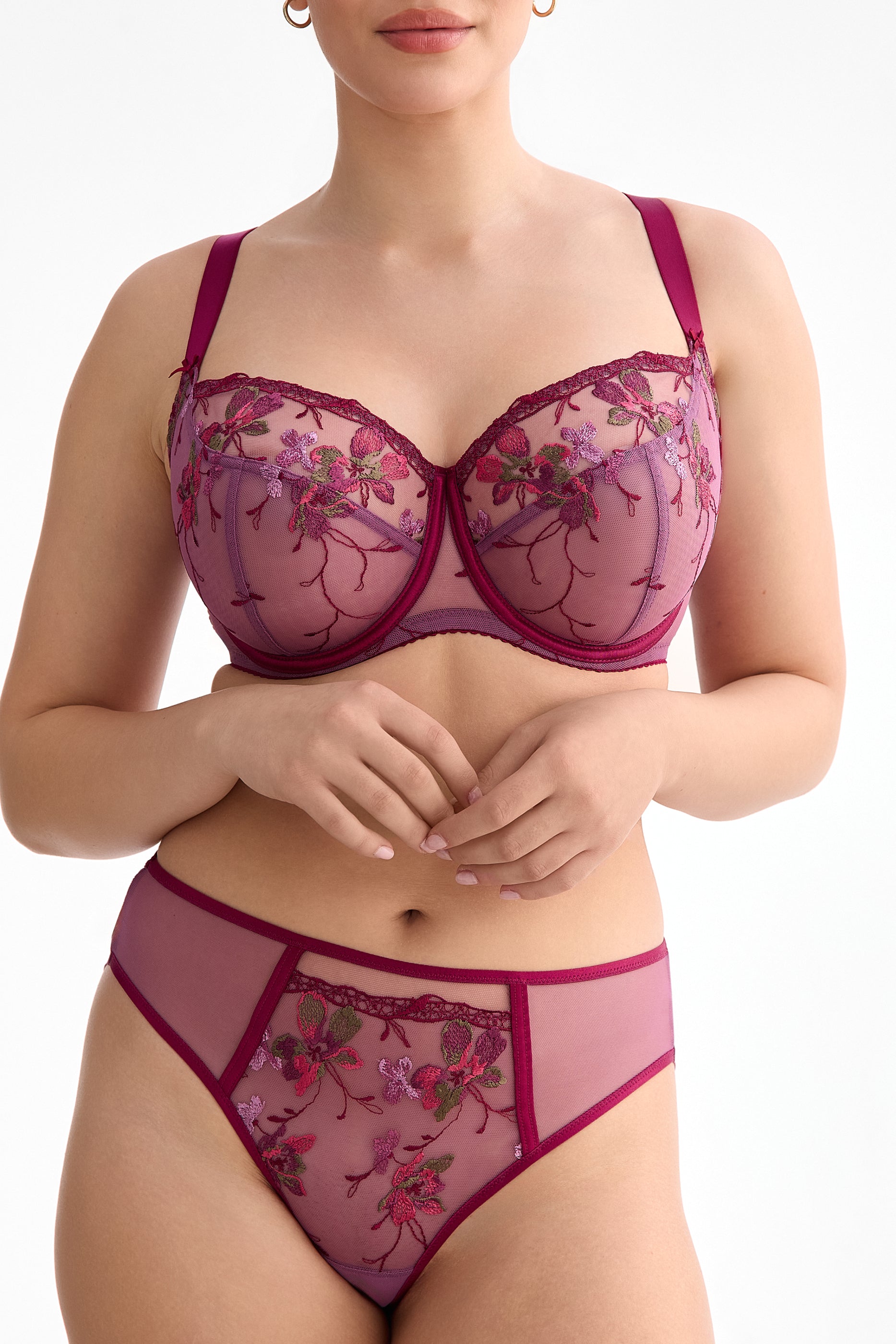 Karmela full cup bra for large busts B171 amethyst