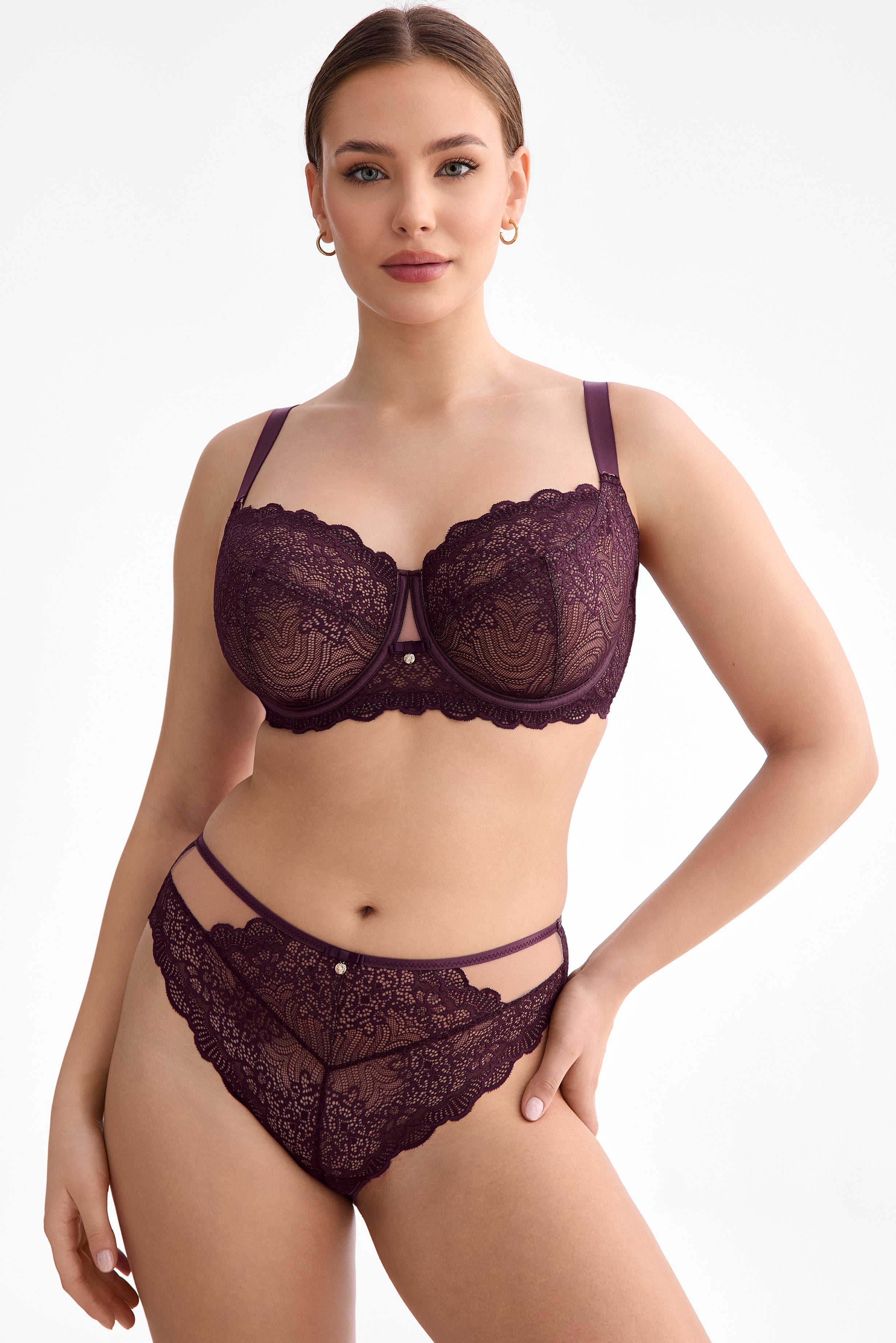 Maribel for large bust bra B171 liquid cherry