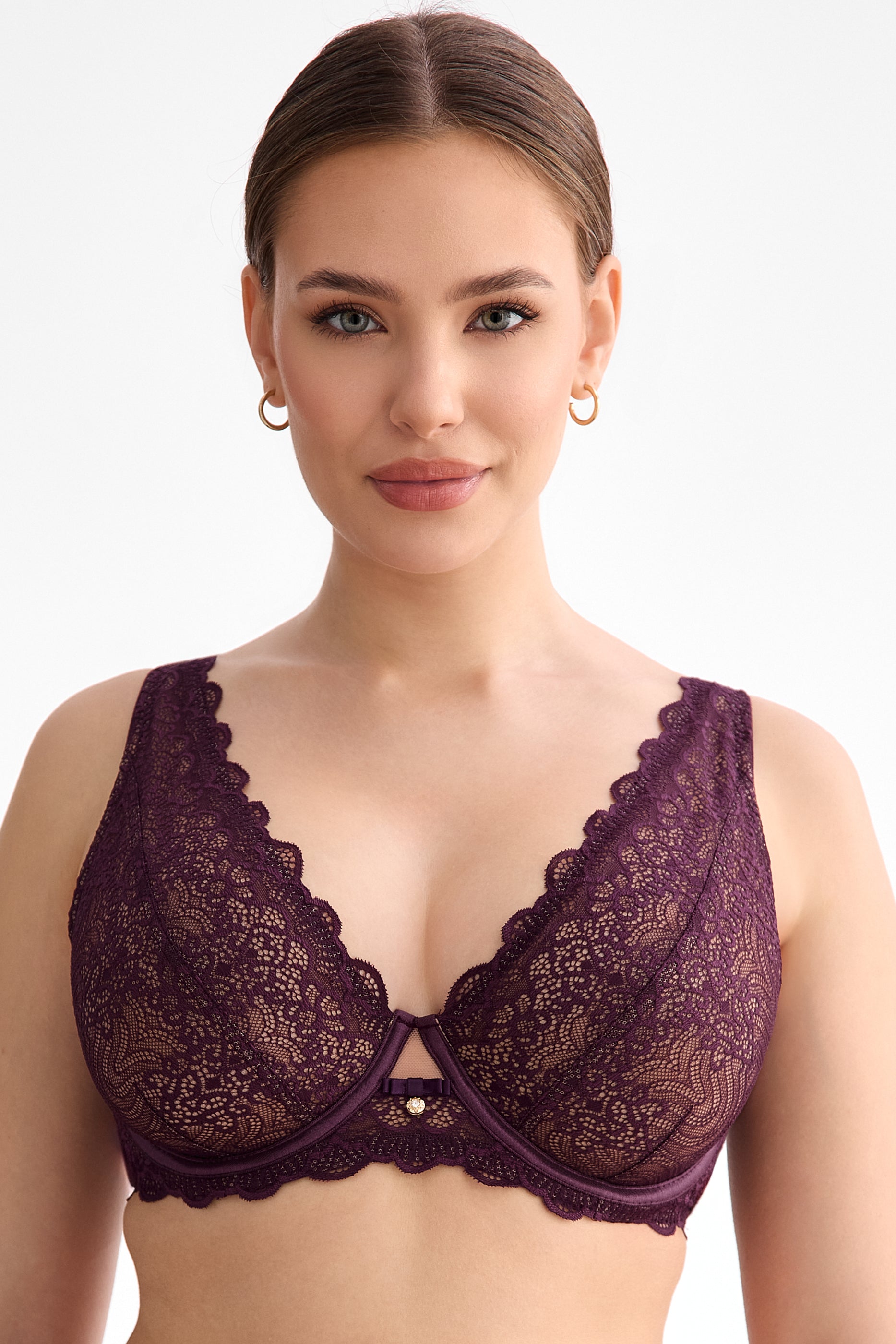 Maribel bralette bra B862 liquid cherry