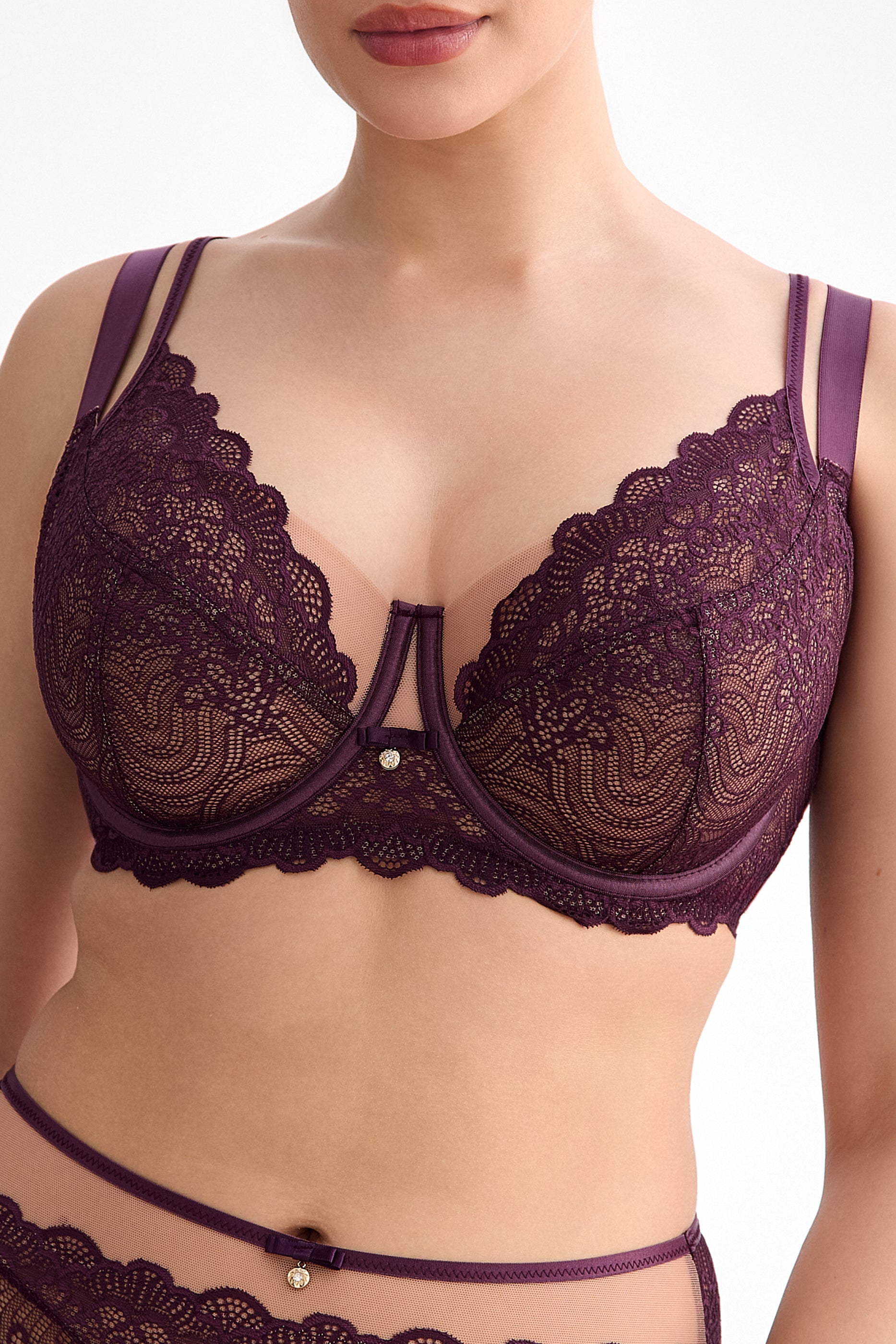 Maribel full cup bra B161 liquid cherry