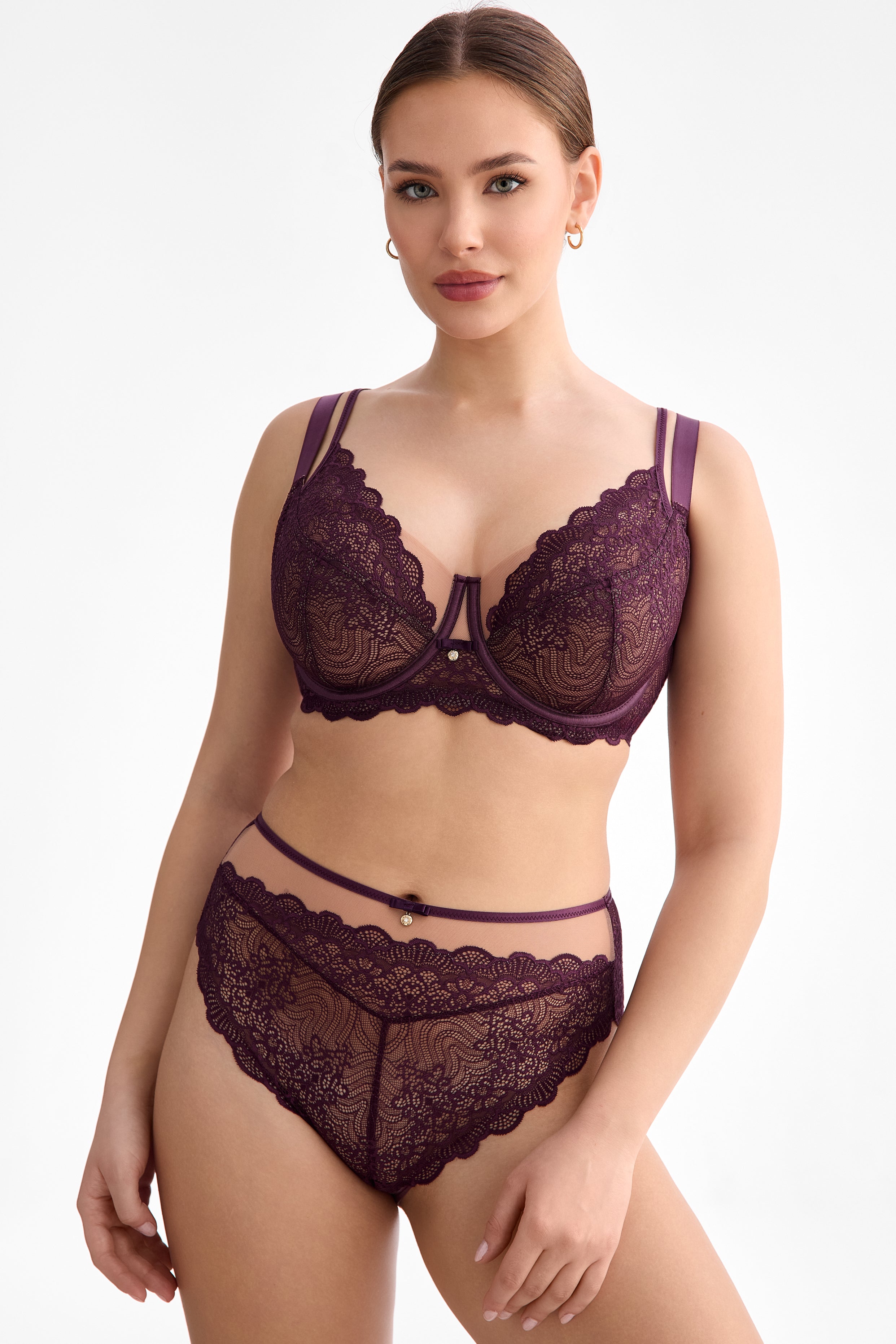 Maribel full cup bra B161 liquid cherry