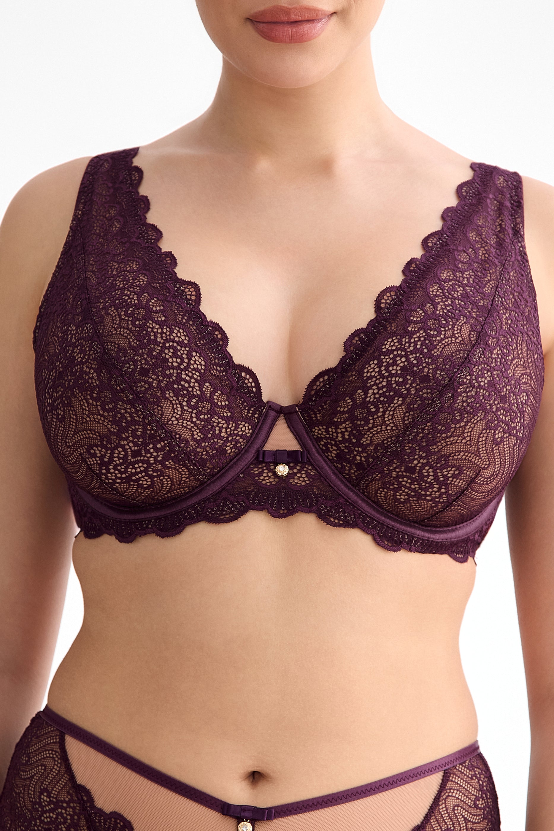 Maribel bralette bra B862 liquid cherry