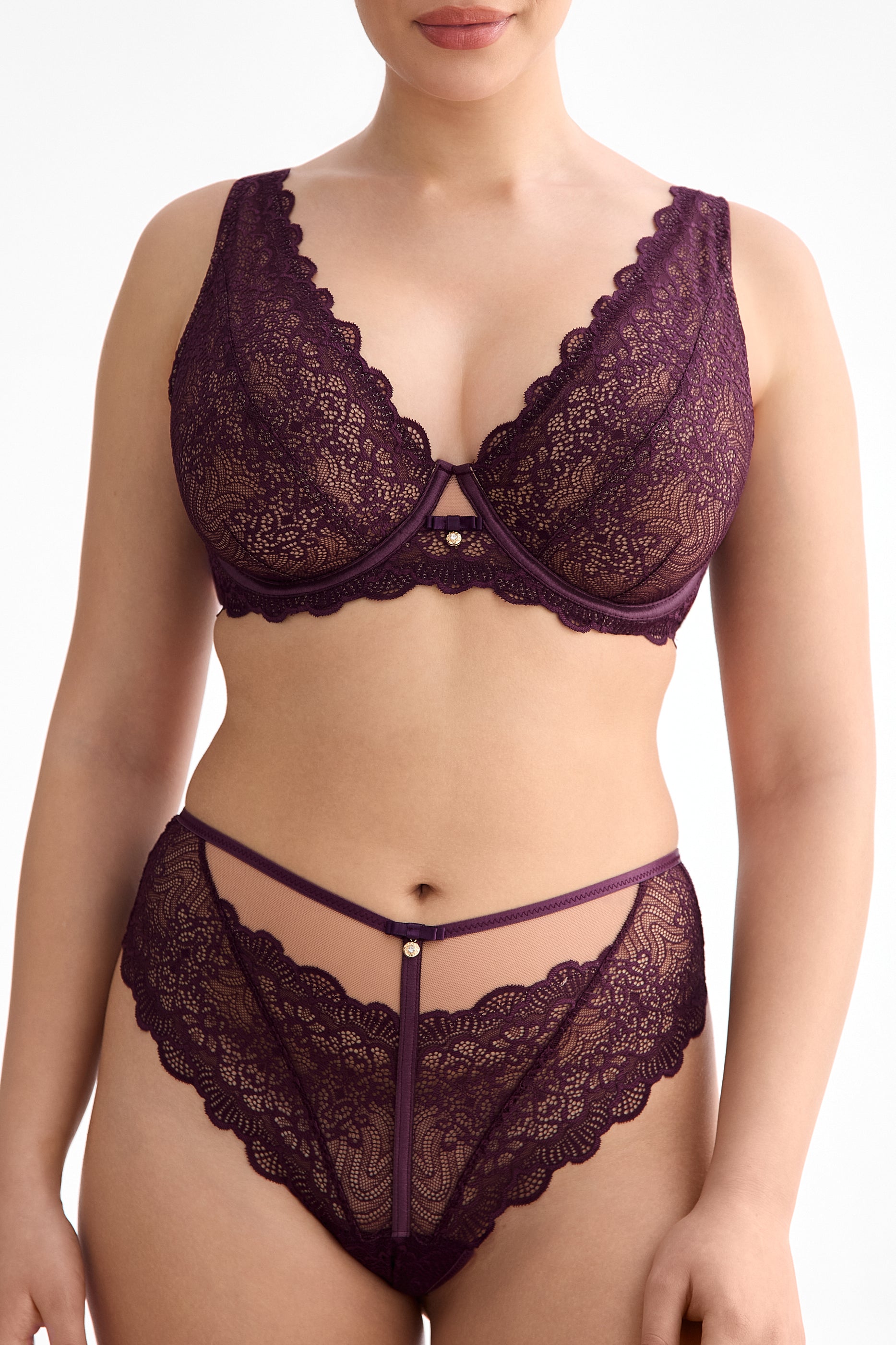 Maribel bralette bra B862 liquid cherry