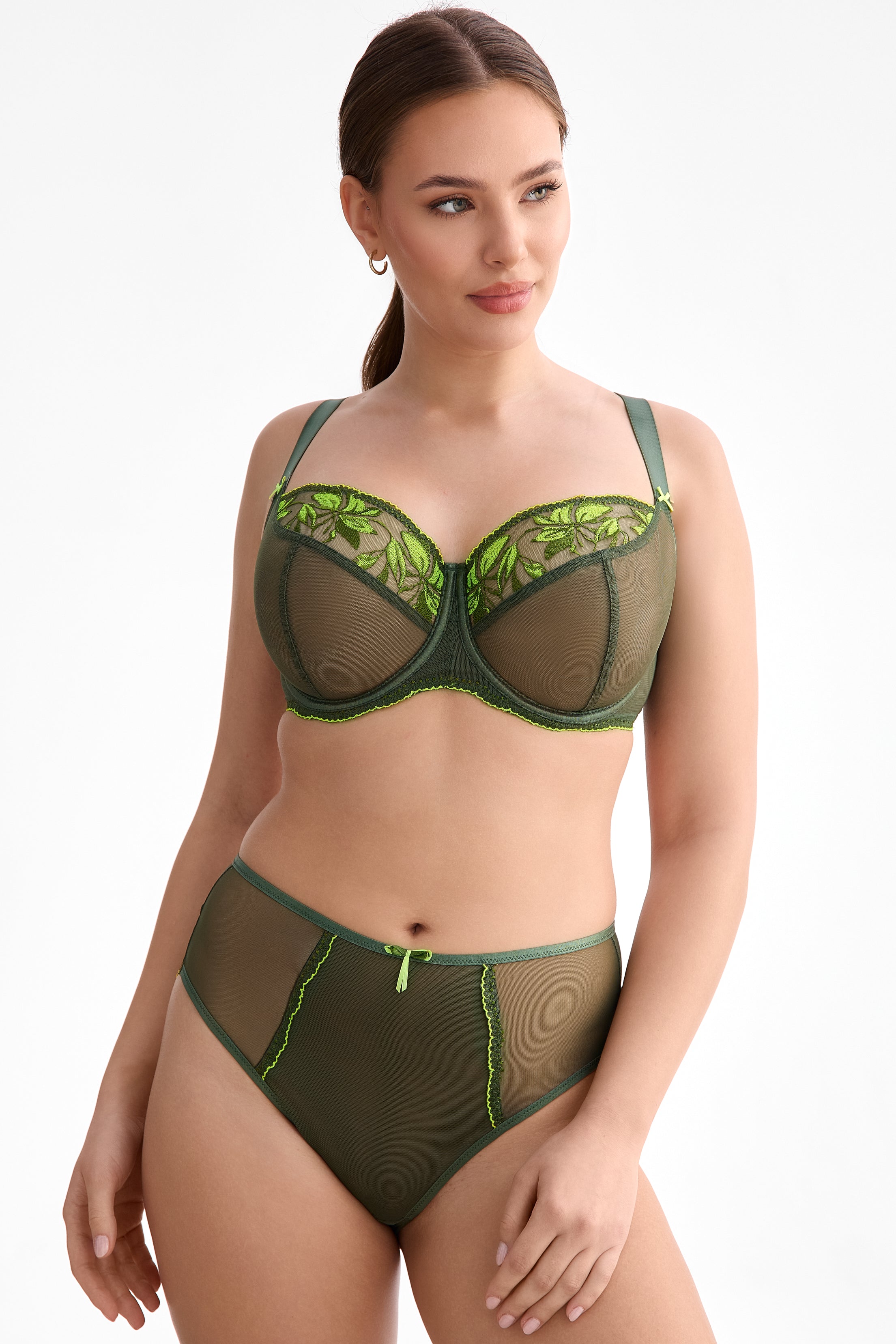 Olivia for large bust bra B171 green