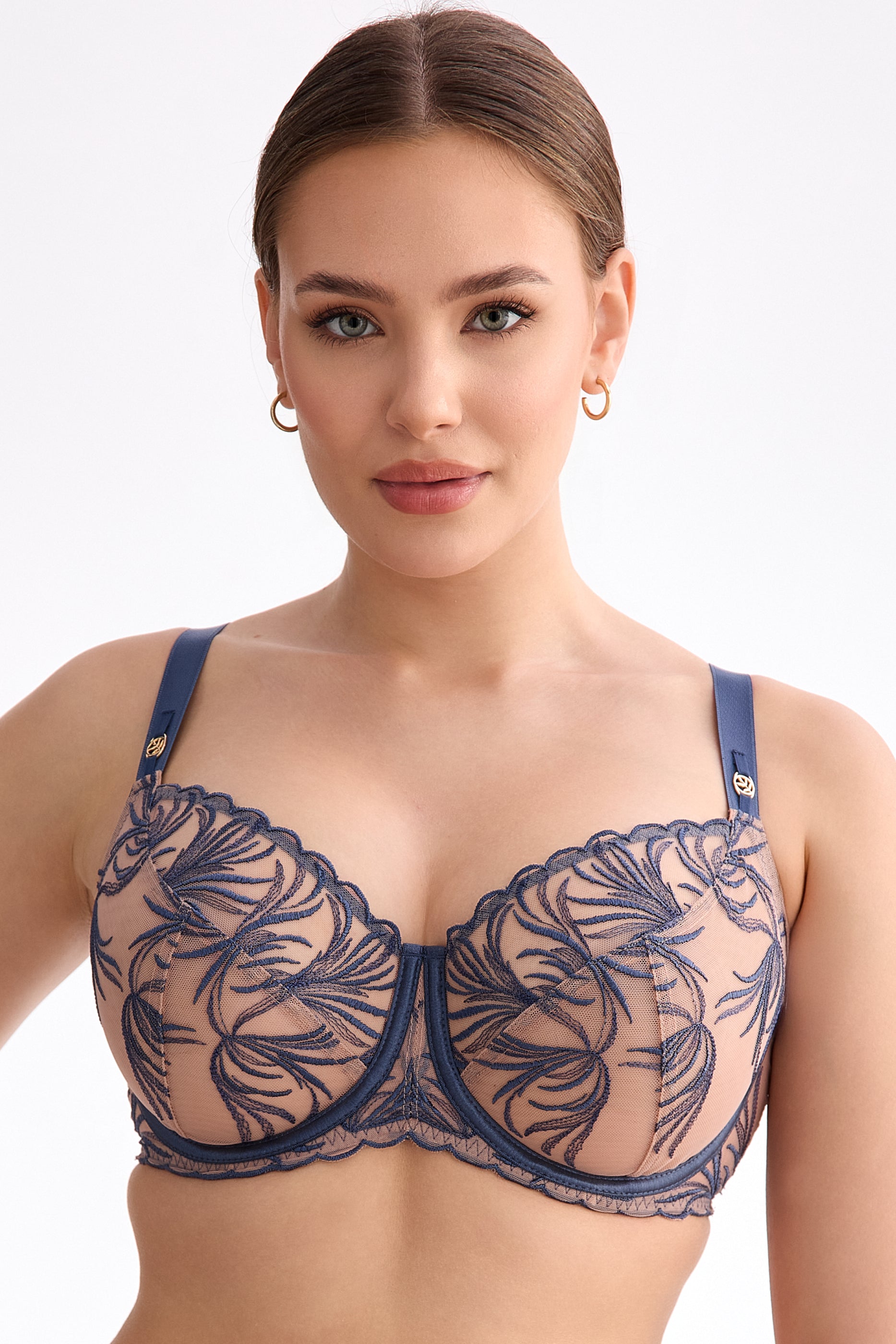 Palmer full cup bra B161 stormy blue