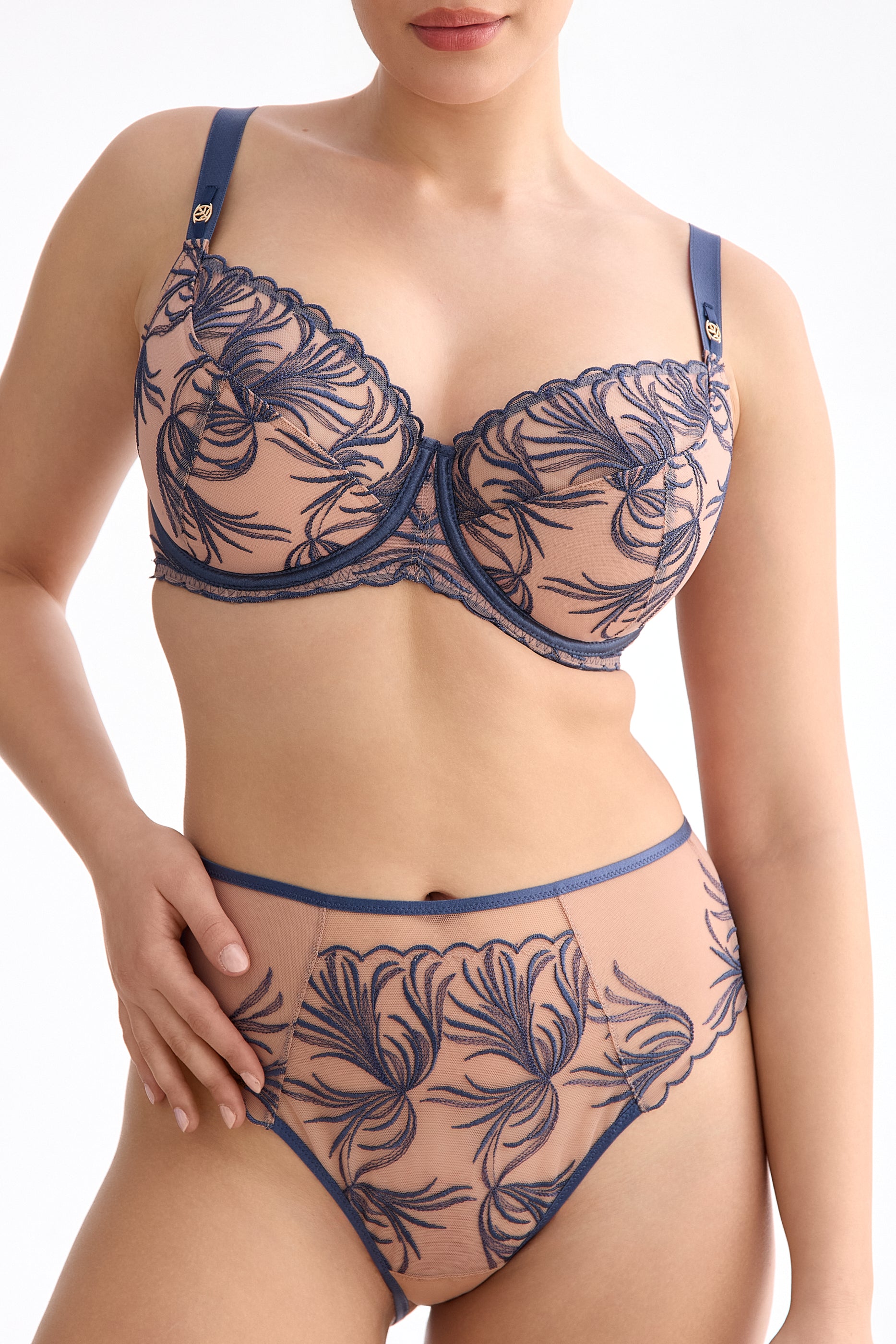 Palmer semi-soft bra B150 stormy blue