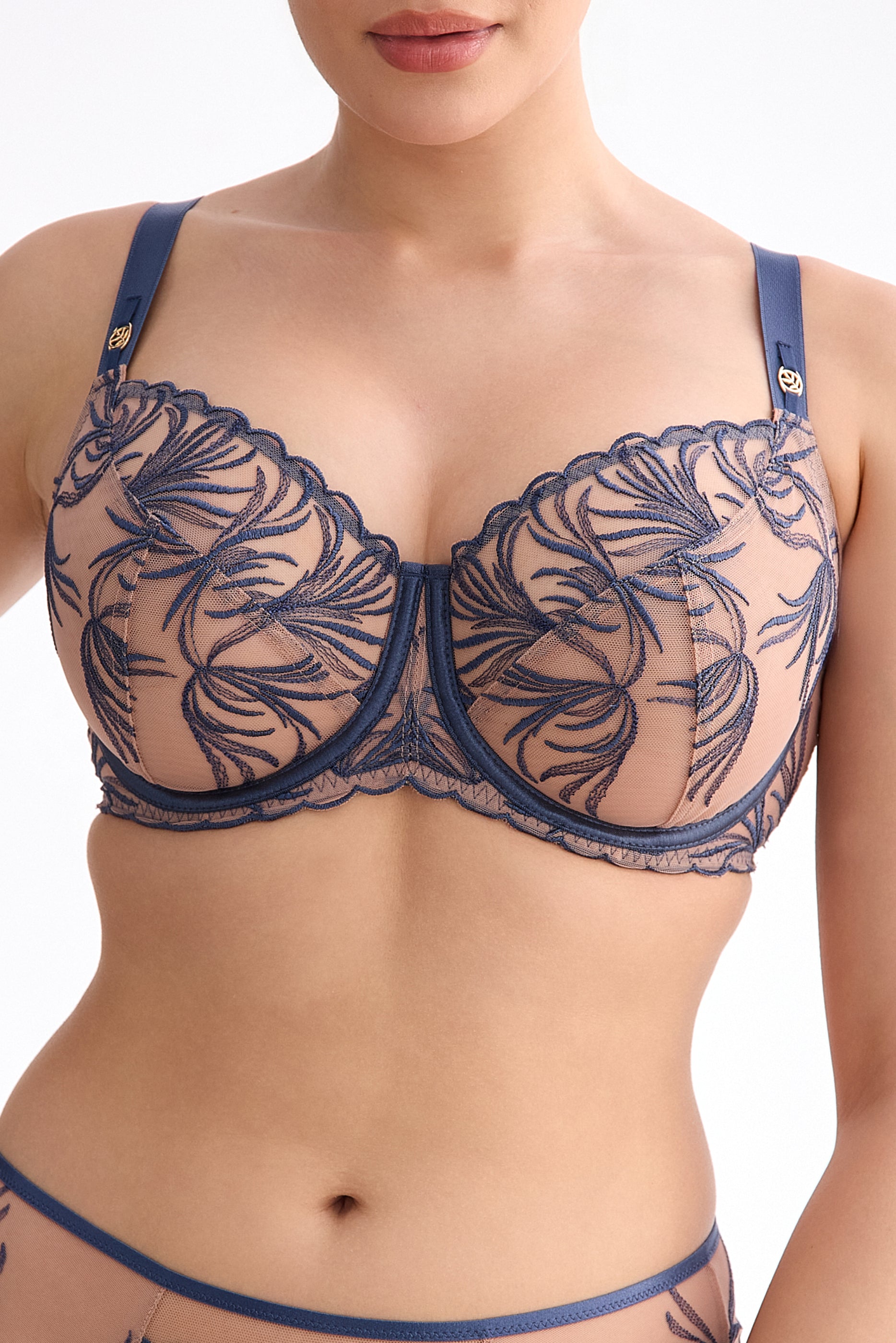 Palmer full cup bra B161 stormy blue