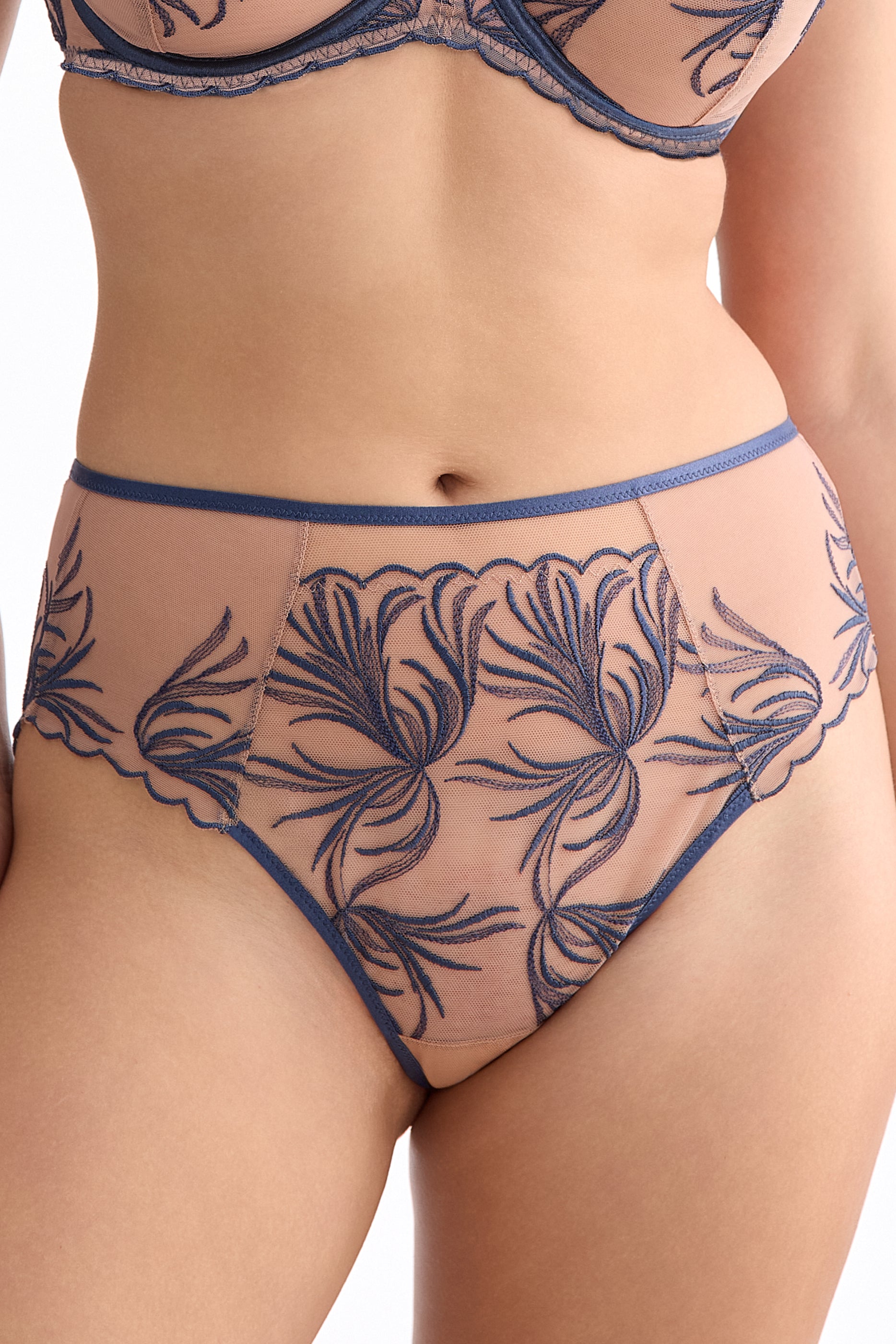 Palmer high waisted panties C125 stormy blue