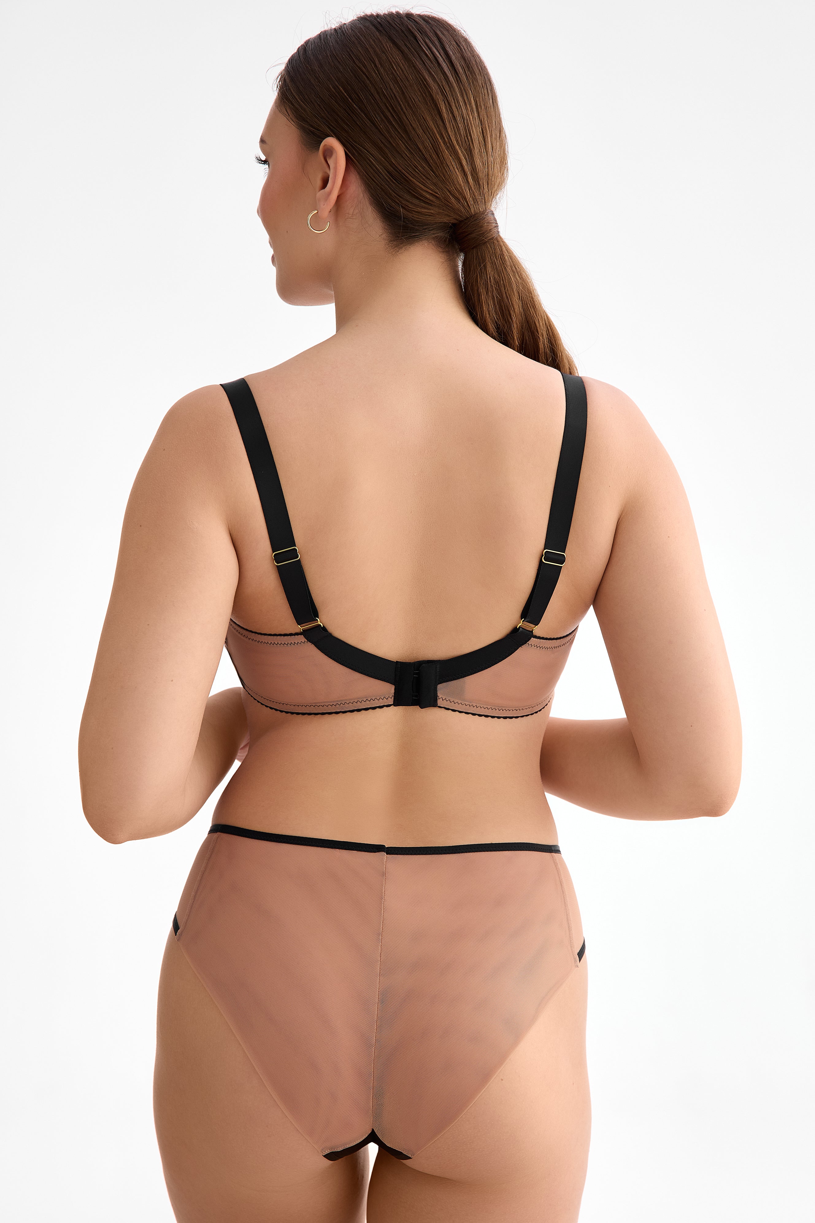 Salma tanga panties C511 beige-black